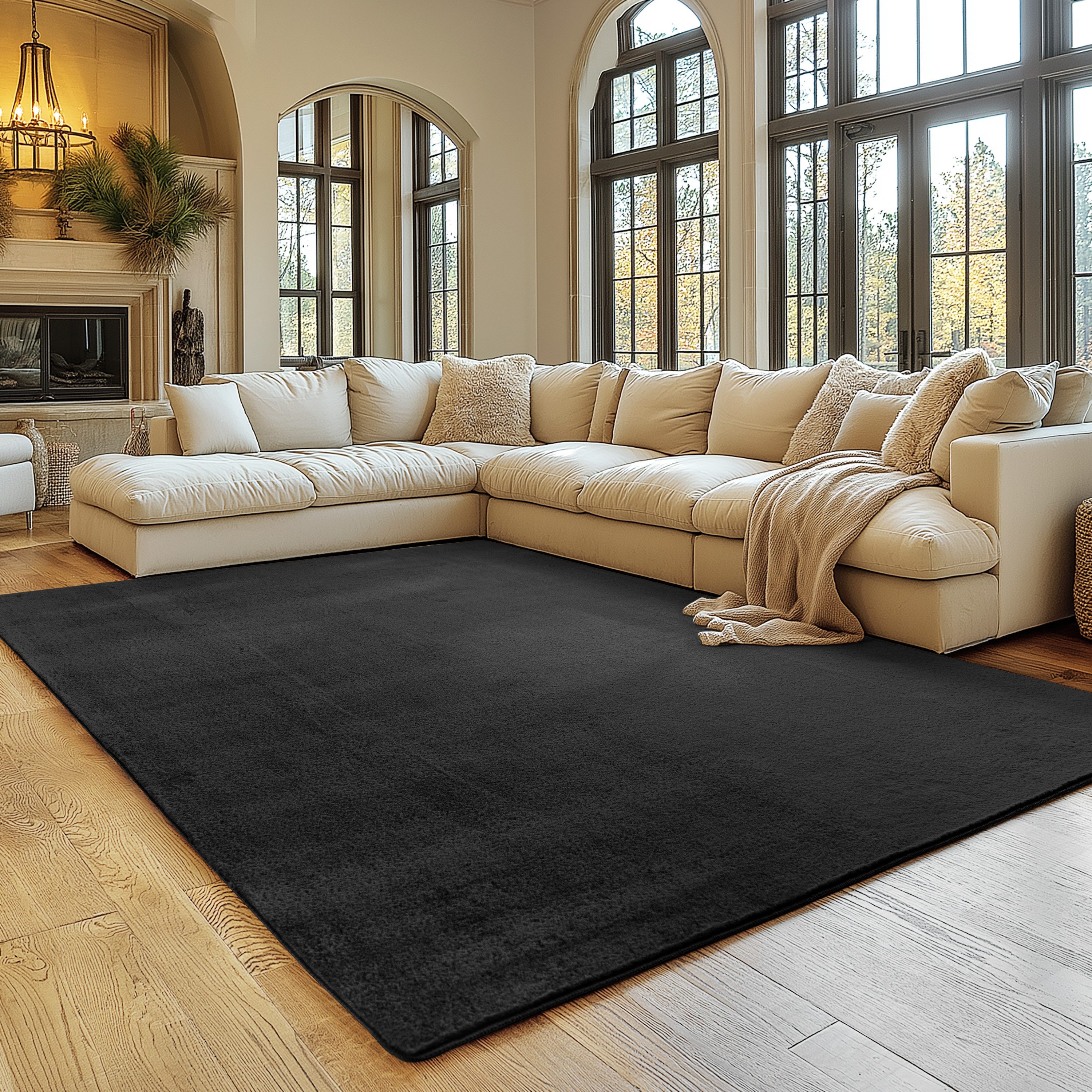 SIMPEX24 Teppich Unicolor - Einfarbig, Rechteckig, Höhe: 11 mm, Perfekt geeignet für Wohnzimmer, Schlafzimmer,Kinderzimmer