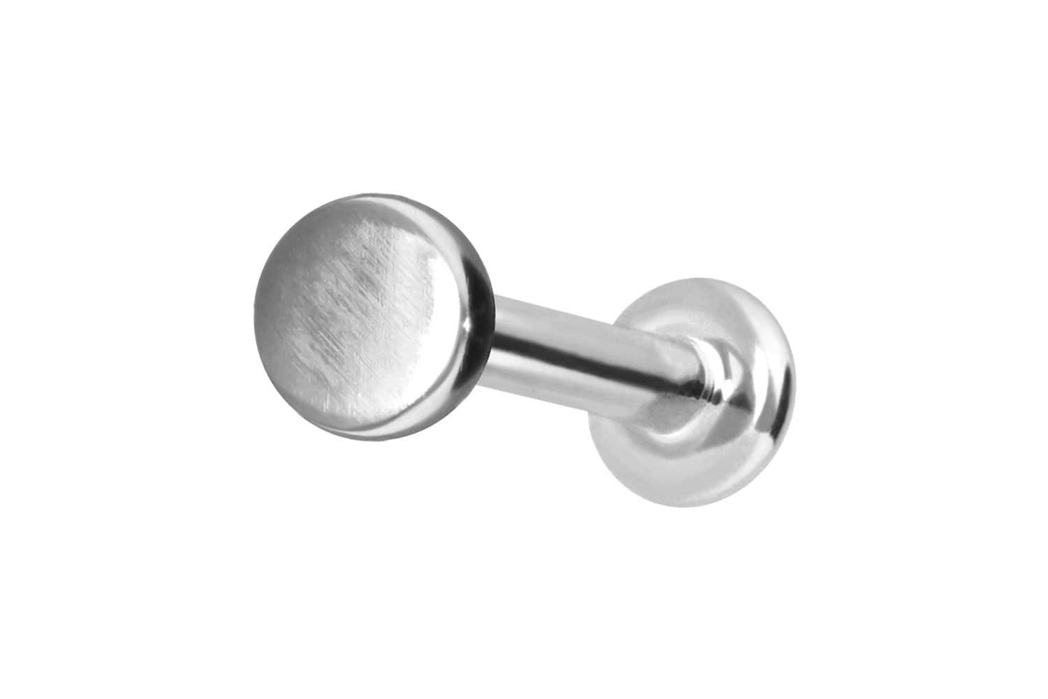 Piercing-Set 14 Karat Gold Labret mit Innengewinde DISC