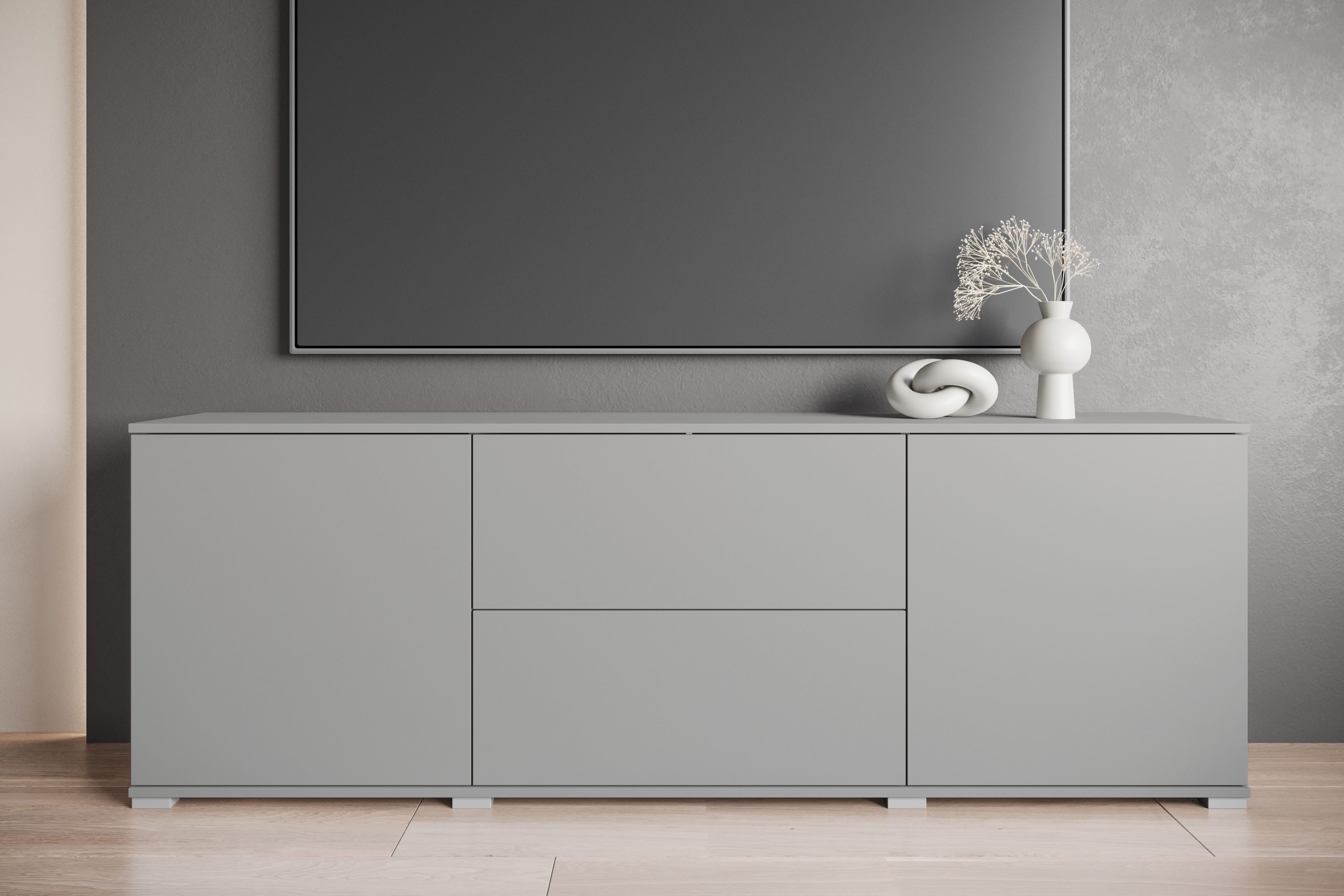 INOSIGN Lowboard Kenia (1 St), 2 Türen, 2 Schubladen, Breite 180 cm, höhenv günstig online kaufen