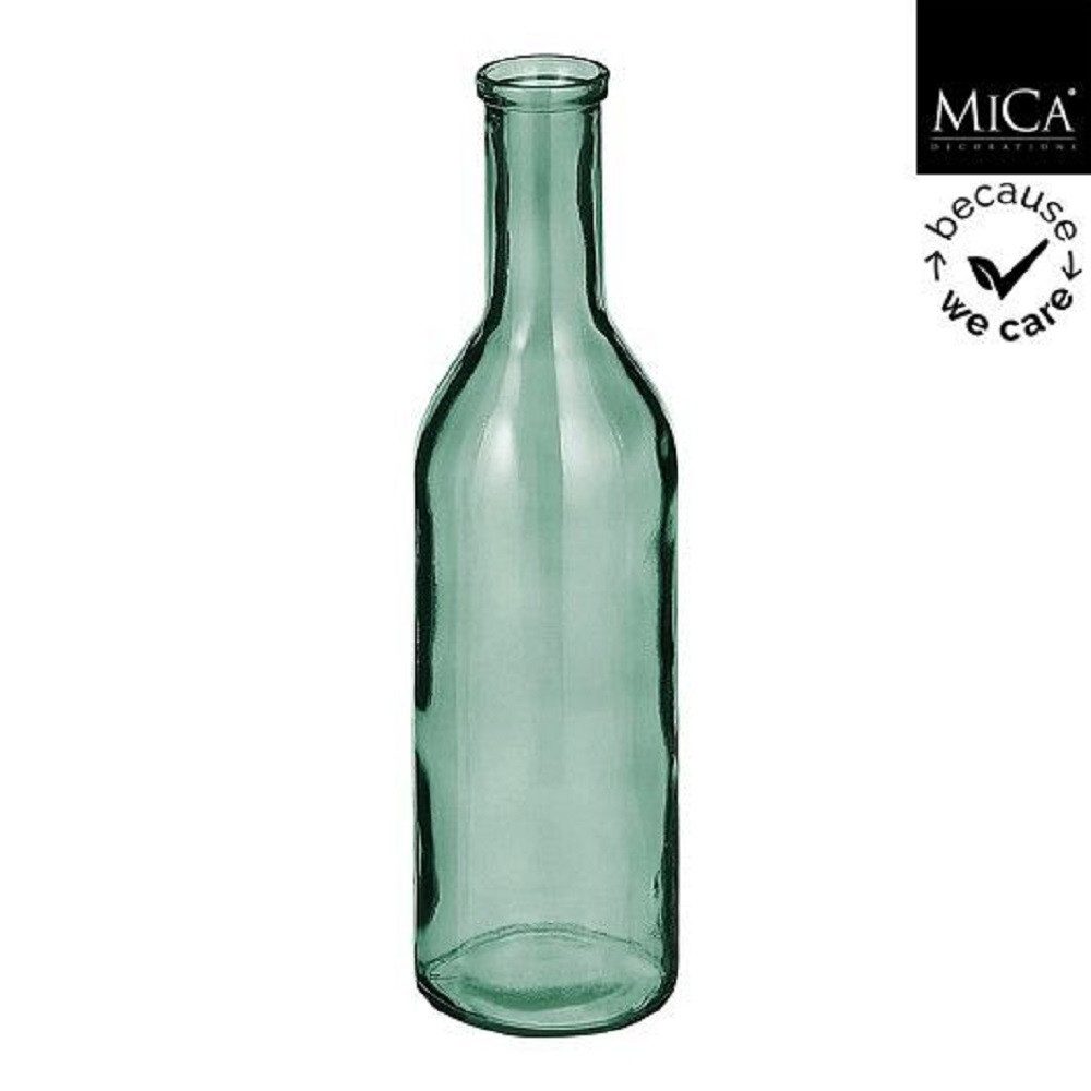 Dekovase MICA Flasche Rioja, Glas, Grau, 50 cm hoch, 1009485