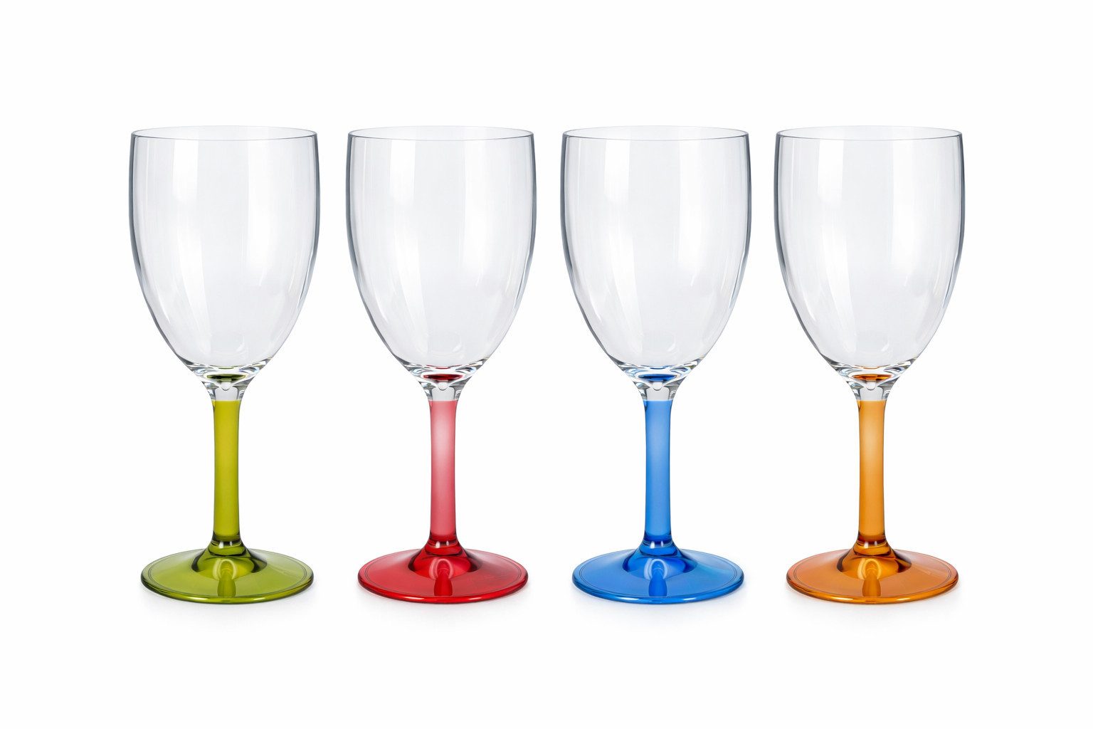 Mach1 Gläser-Set Trinkgläser 4er Set robuste Trinkgläser 290ml für Garten, Camping