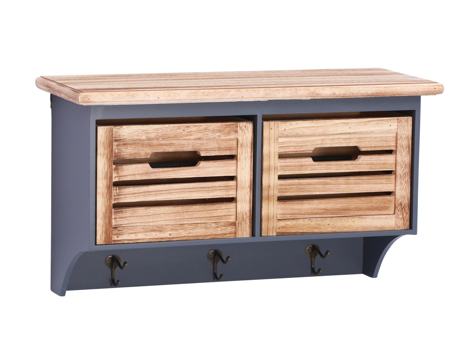 massivum Wandregal Kansas II grau