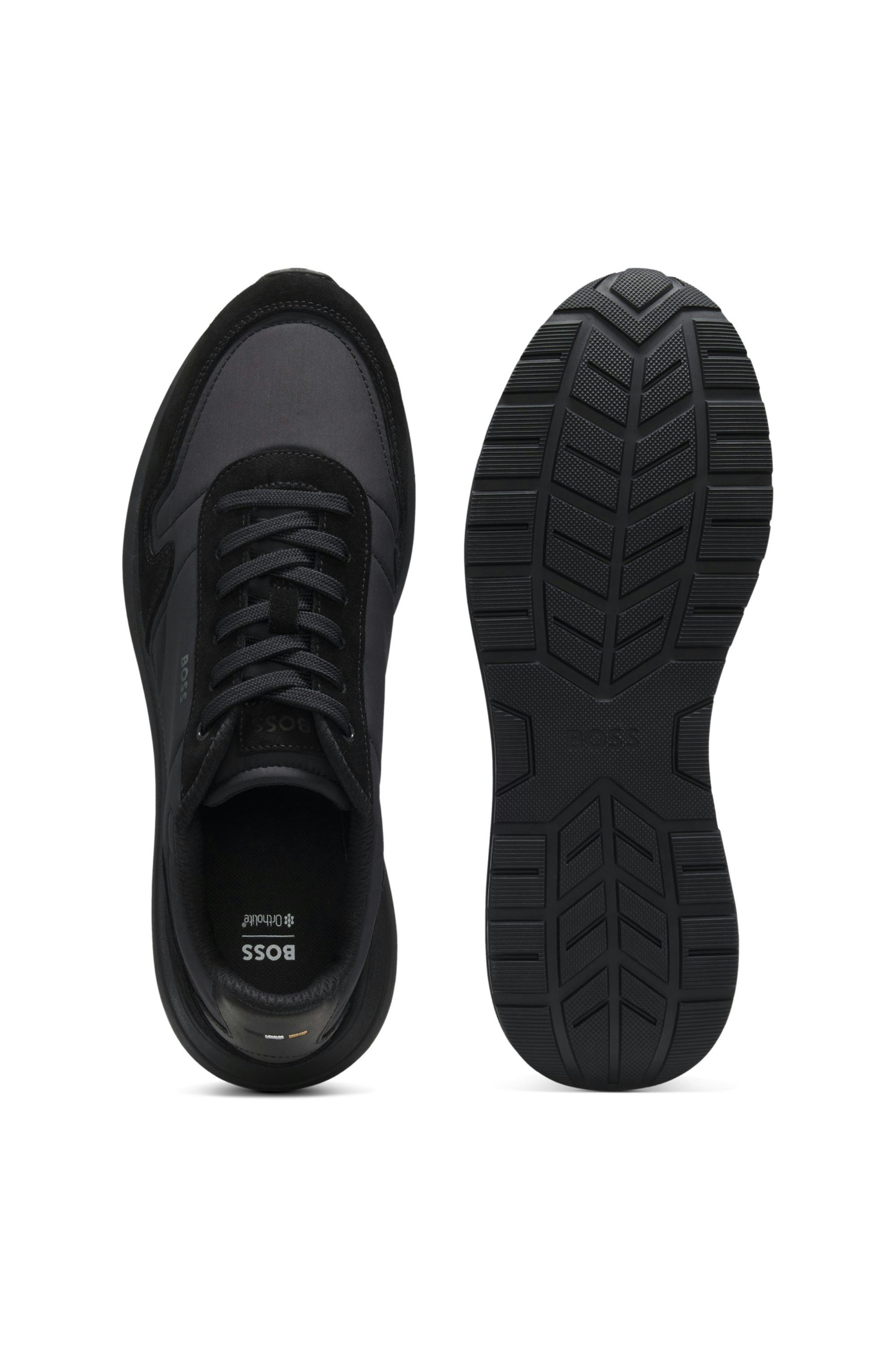 BOSS Vinston Sneaker Schnürschuh, Freizeitschuh, Halbschuh mit Profilsohle