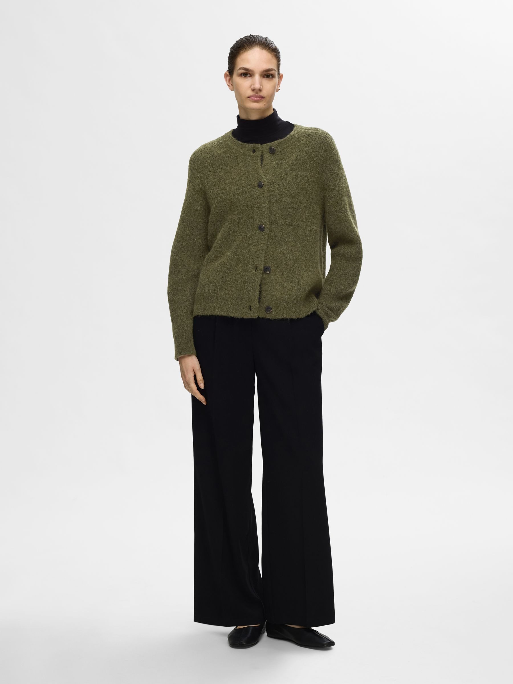 SELECTED FEMME Strickpullover Strickjacke Relaxed Fit günstig online kaufen