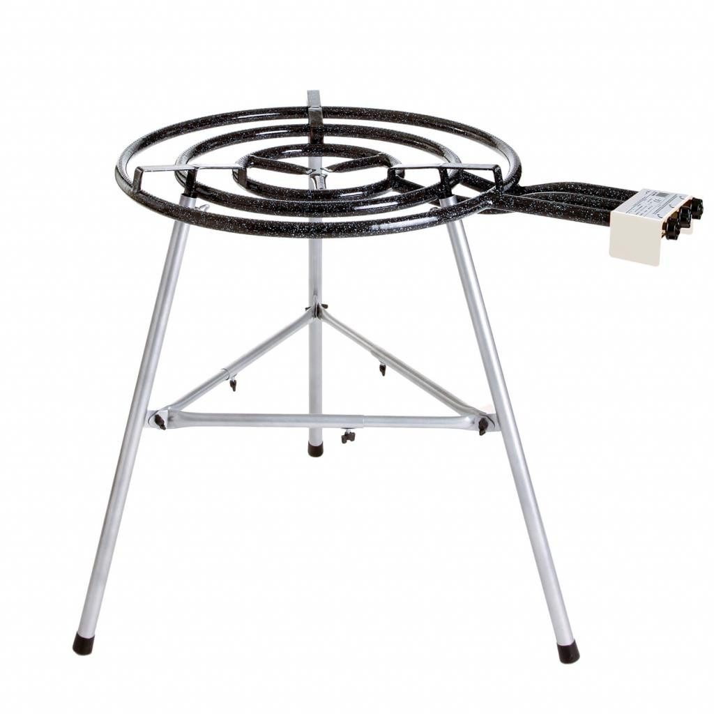 Paella World International Pfannen-Set Paella-Gusspfannen-Set inkl. Gasbrenner, Zündsicherung wählbar, Gusseisen