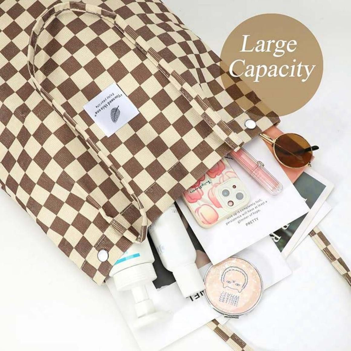 Coonoor Schultertasche Damen Grosse Kapazität Canvas Tasche Tote Handtasche günstig online kaufen