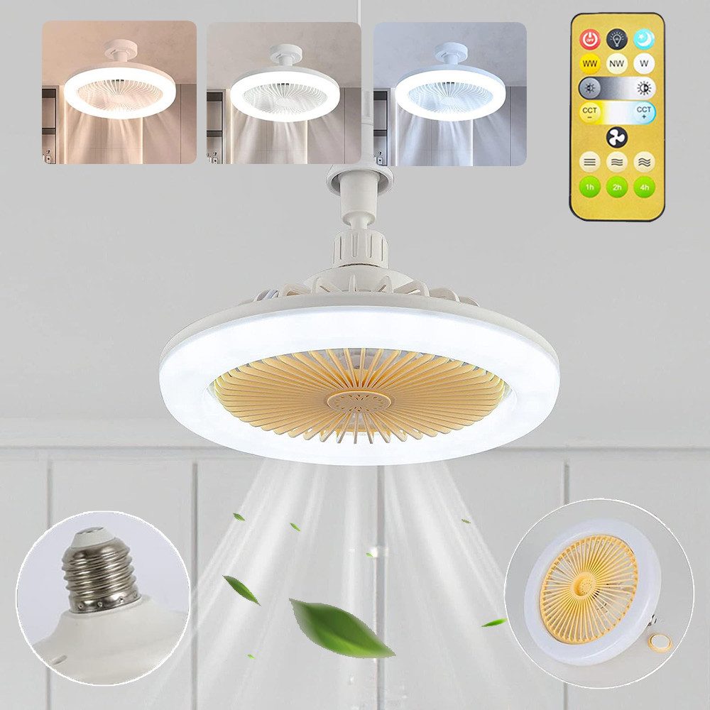Rosnek Deckenventilator mit LED Beleuchtung und günstig online kaufen