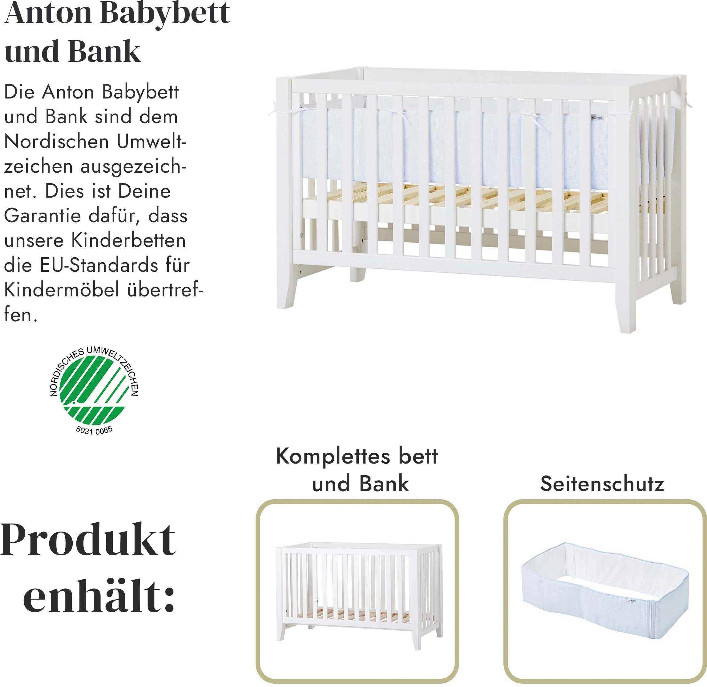Hoppekids Babymöbel-Set hoppekids Hans Christian, Zusammenstellungen (Set), in verschiedenen weiß/hellblau