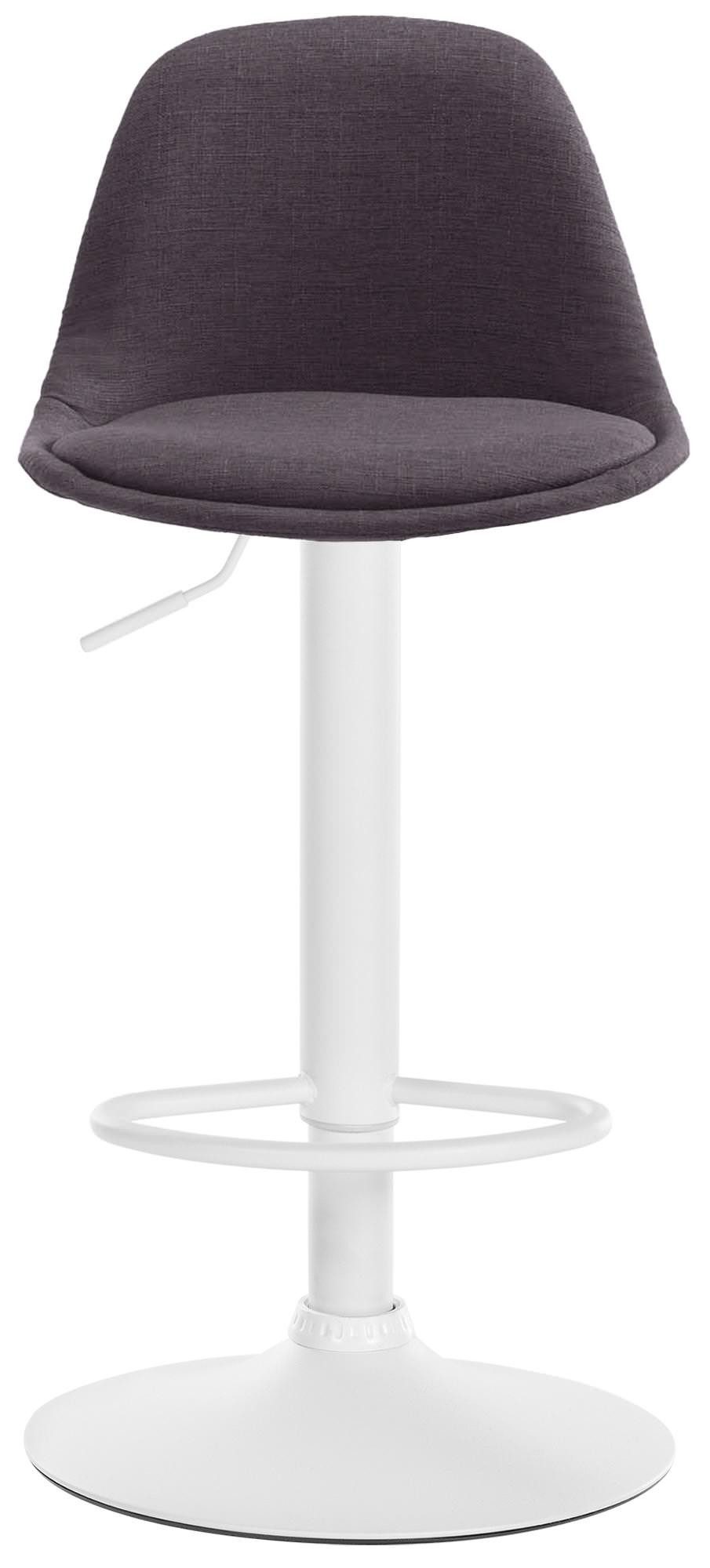 CLP Barhocker Kiel Stoff, mit Lehne und Fußstütze