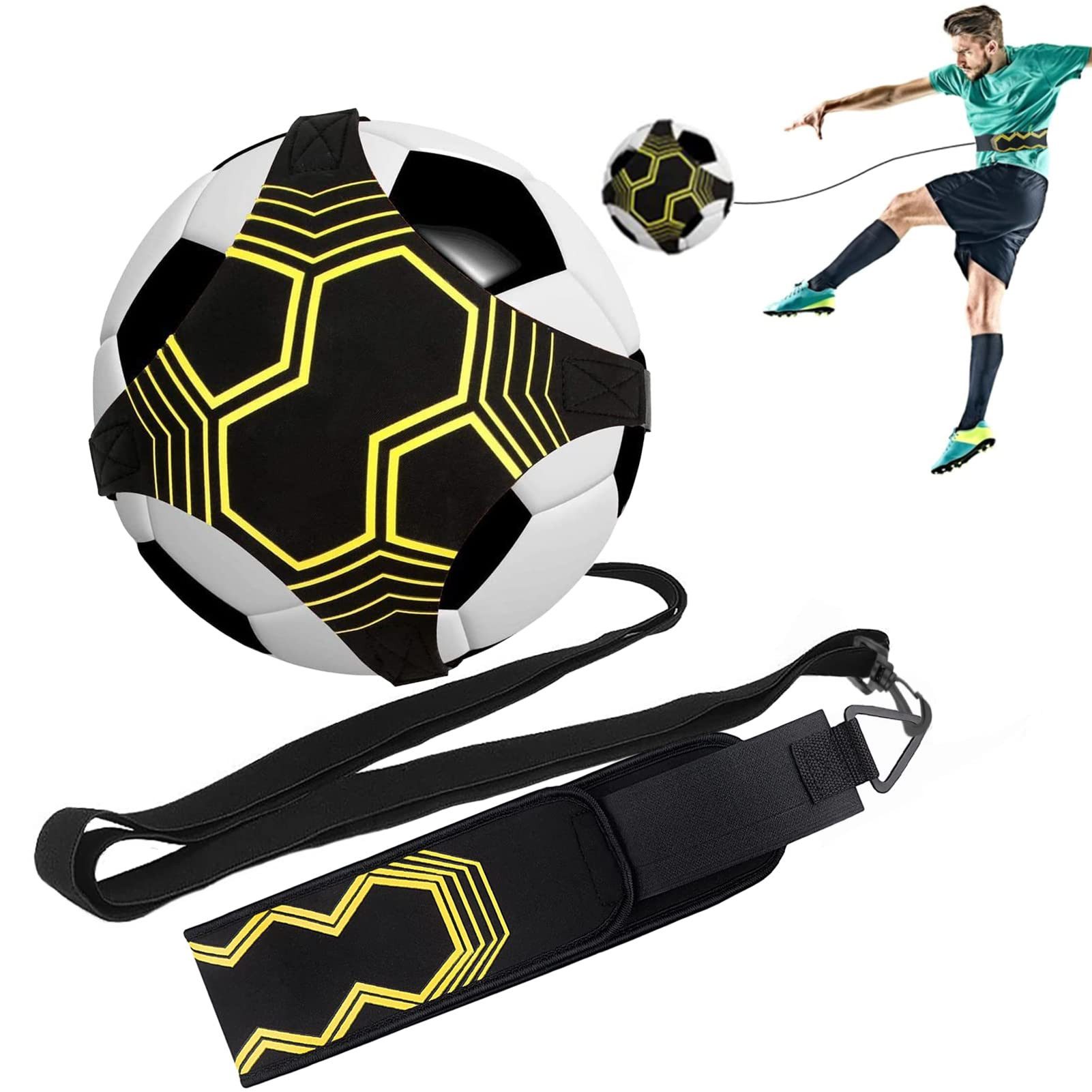 Trainingshilfe Fußball Trainingshilfe Verstellbar Elastikseil Für Ballkontroll&Schuss