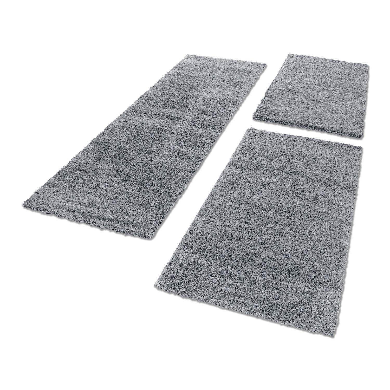 Carpettex Hochflor-Bettumrandung Unicolor - Einfarbig, Höhe 30 mm, (Bett-Se günstig online kaufen