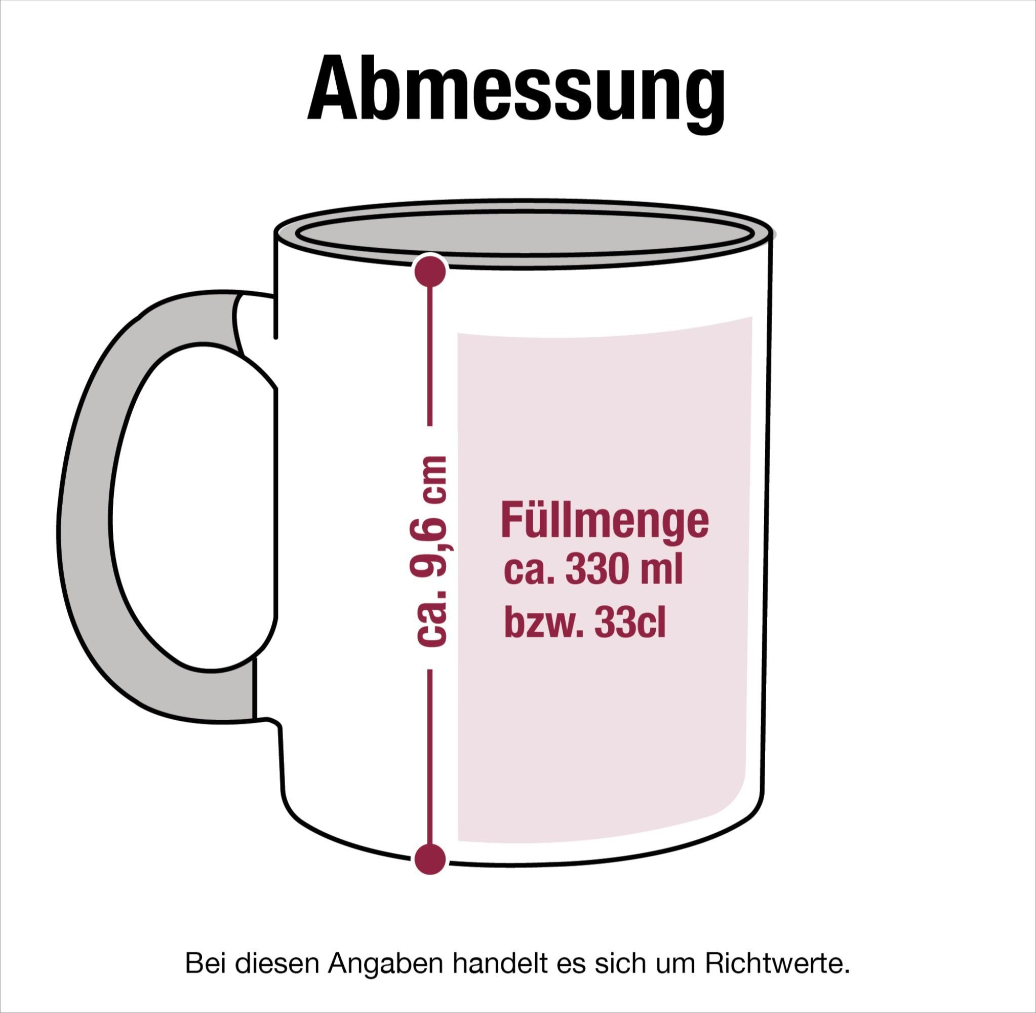 Shirtracer Tasse Kaffeetasse Job den Superhelden Keramik, gehen - in Erzieher, 1 Echte Rot Geschenk Kindergarten