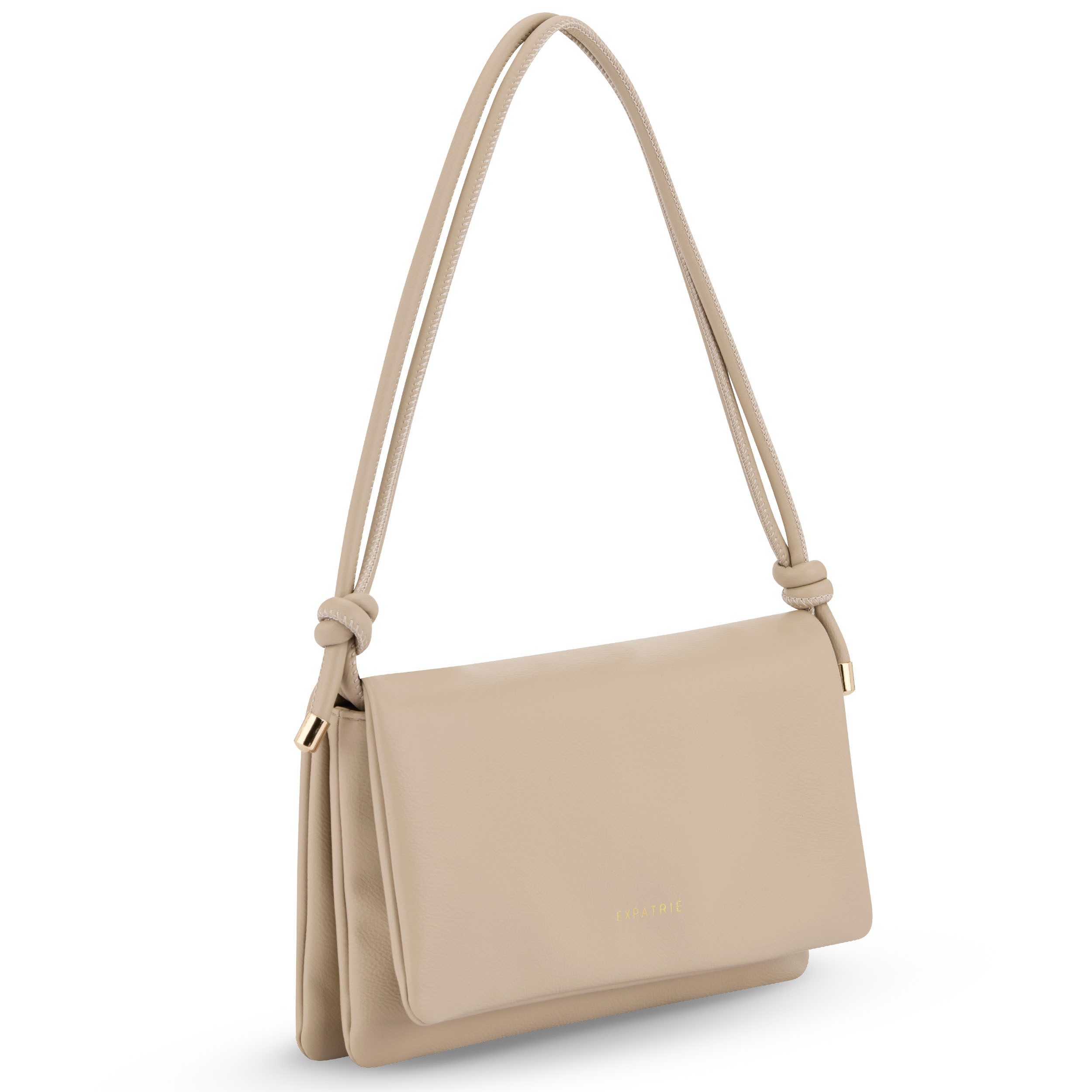 Expatrié Umhängetasche Juliette 2in1 Clutch und Umhängetasche Damen, 2-in-1 Umhängetasche und Clutch, Abnehmbarer Gurt