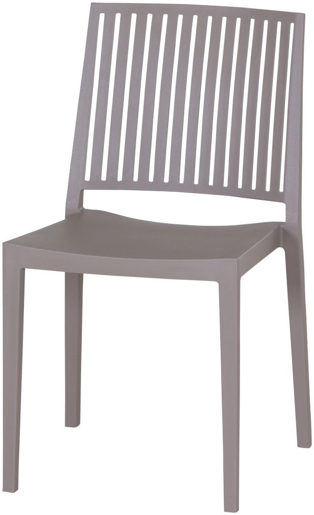 Siena Garden Gartensessel Lane 2er Set Stapelstuhl taupe (Set, 2-St), Gestell, Polypropylen/Glasfaser