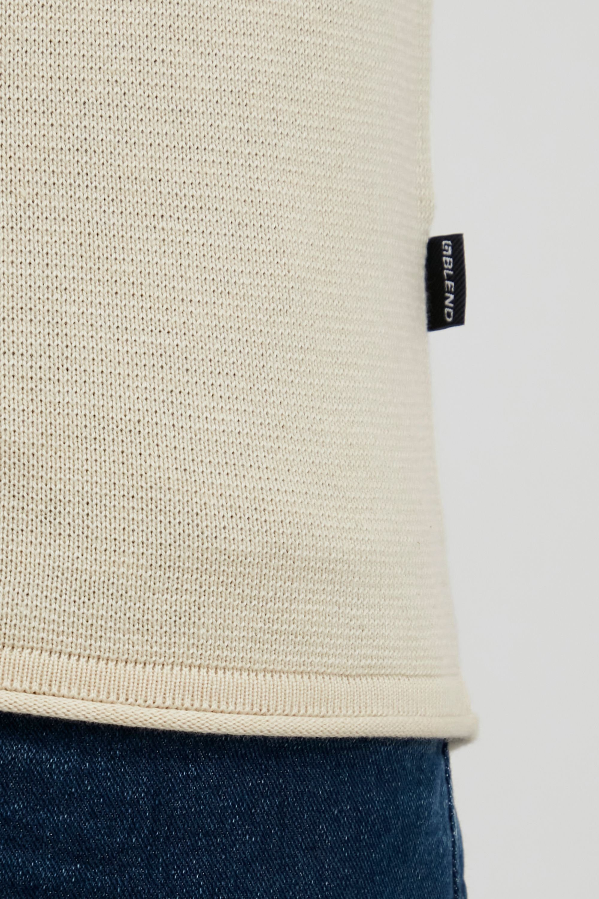 Blend Strickpullover BHAdriano Feinstrick-Pullover mit Ziernähten