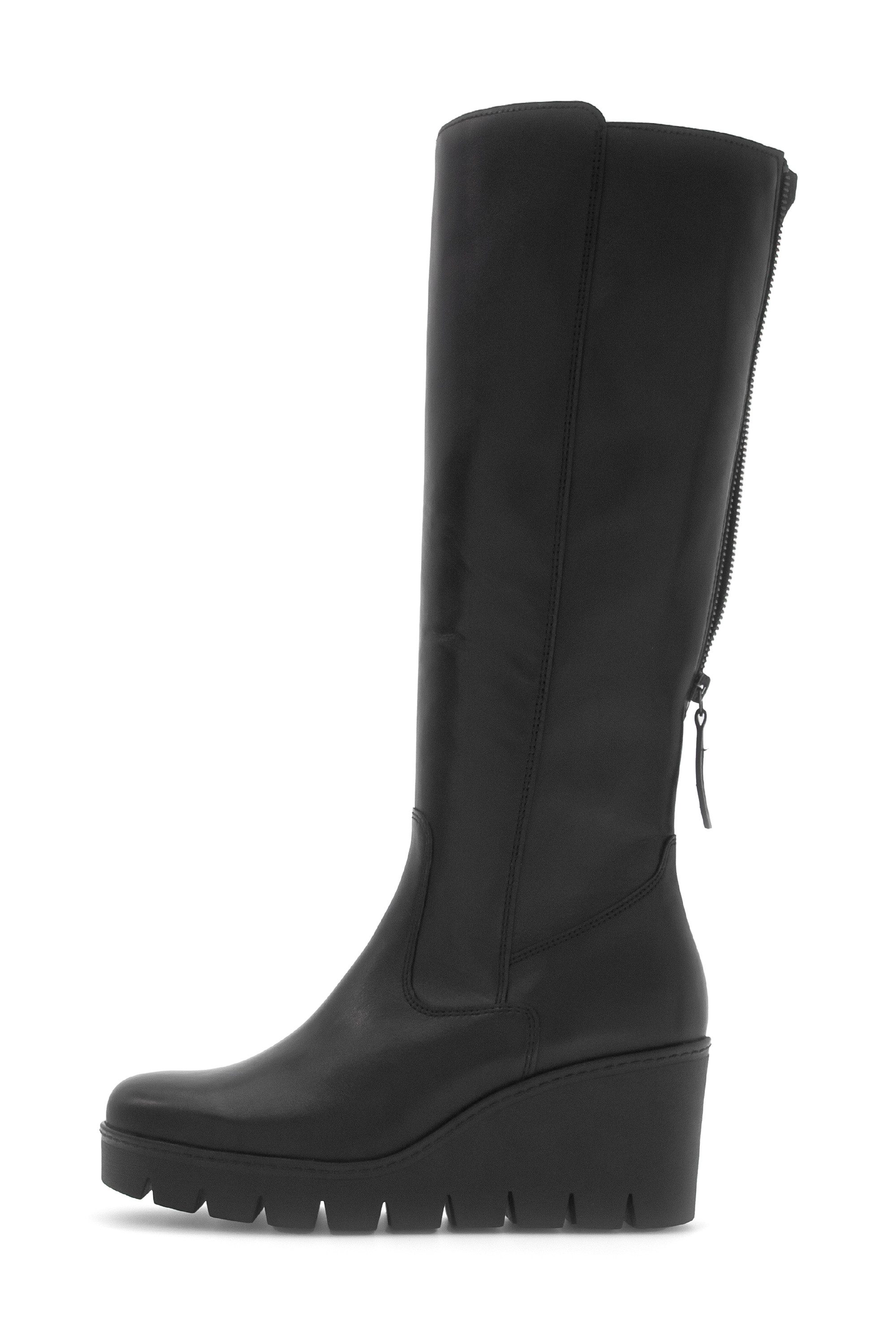 Gabor Сапоги, Keilabsatz, Langschaftstiefel mit zwei Reißverschlüssen