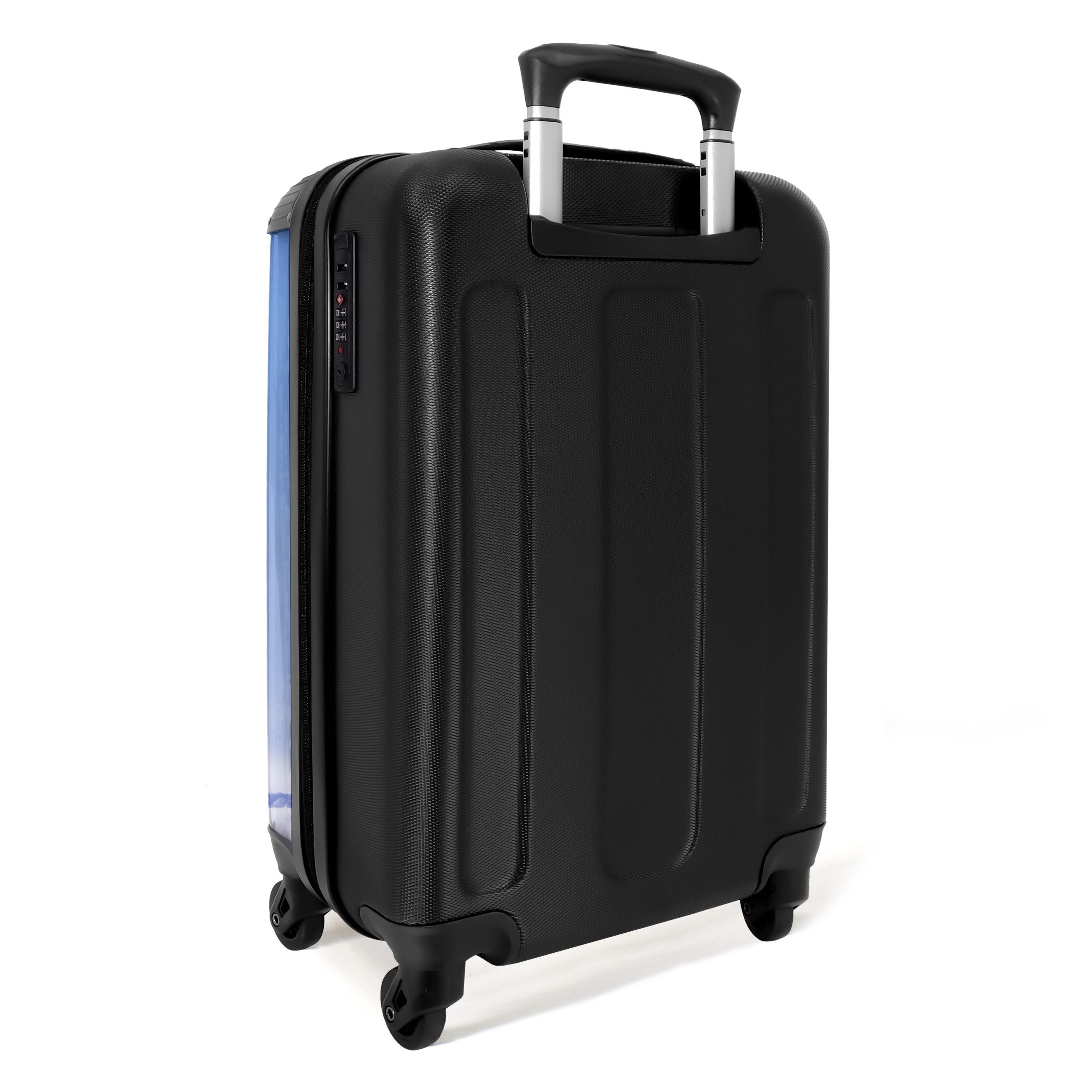NoBoringSuitcases.com© Hartschalen-Trolley Pferd - Weiß - Schnee - Kinder 55x35x20cm, 4 Rollen, Kinder Koffer Klein, Trolley Handgepäck, Reisekoffer