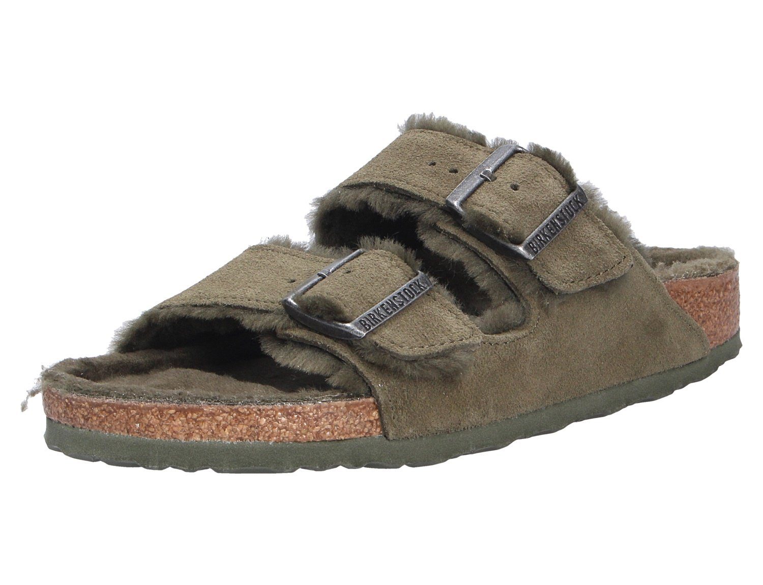 Birkenstock LONDON Shearling gefüttert Lammfell schwarz Veloursleder normal  NEU