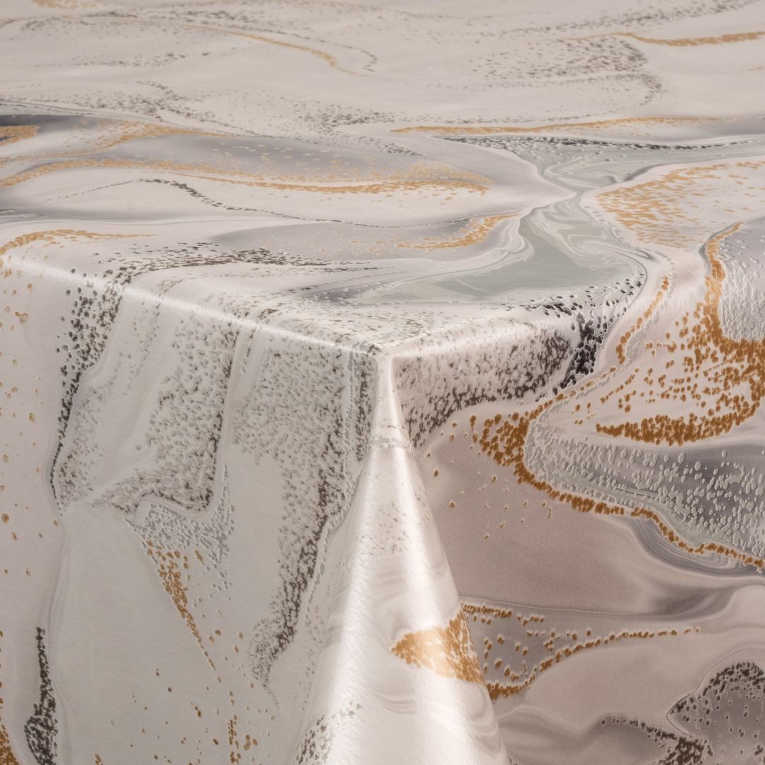 laro Tischdecke Wachstuch-Tischdecken Abwaschbar Sand Sahara beige braun rechteckig – Bild 4 von 5