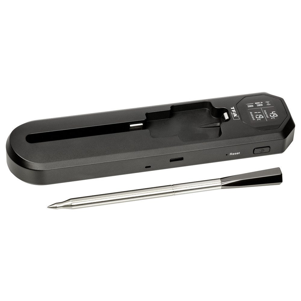 TFA Dostmann Grillerweiterung TFA Dostmann SMART BBQ KÜCHEN-CHEF 2 Gas, Grillwagen, Kugel, Kombi, Mo