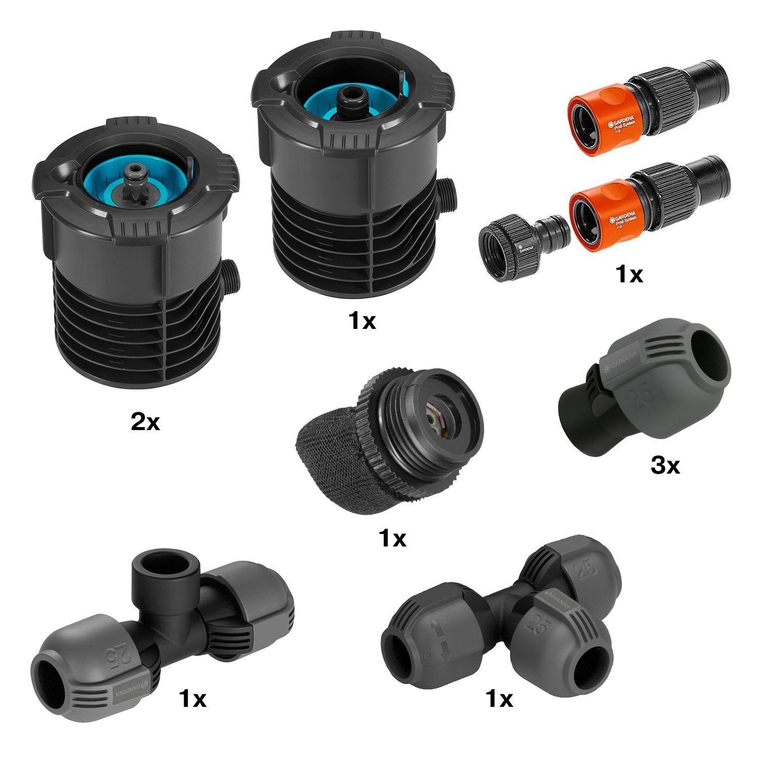 GARDENA Bewässerungssystem Starter Set Pipeline, (9-tlg)