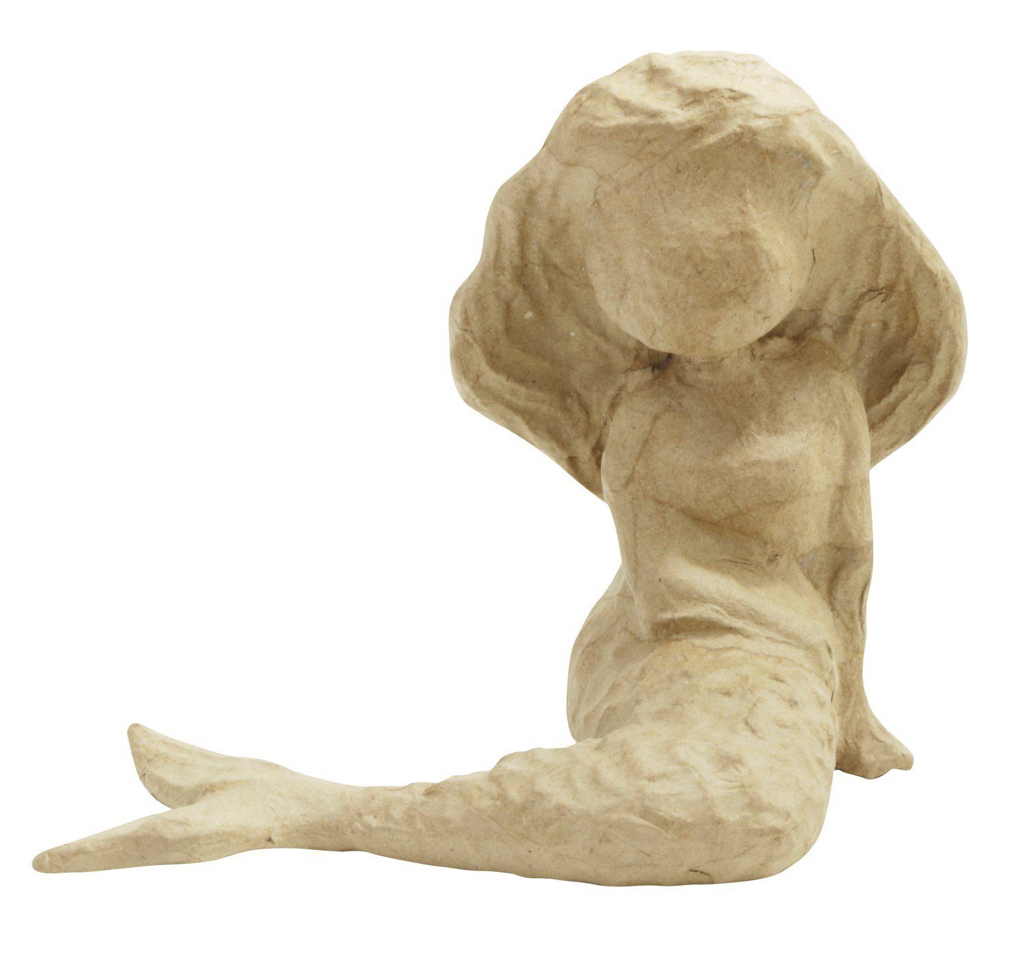 décopatch Dekofigur Pappfigur Meerjungfrau, 16,5 cm x 16 cm x 11 cm