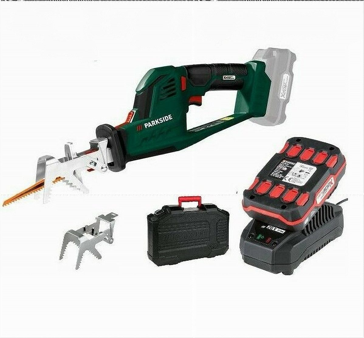 Parkside Akku-Säbelsäge Astsäge Säbelsäge Tigersäge PASA 20-Li X 20 V mit Akku / Ladegerät
