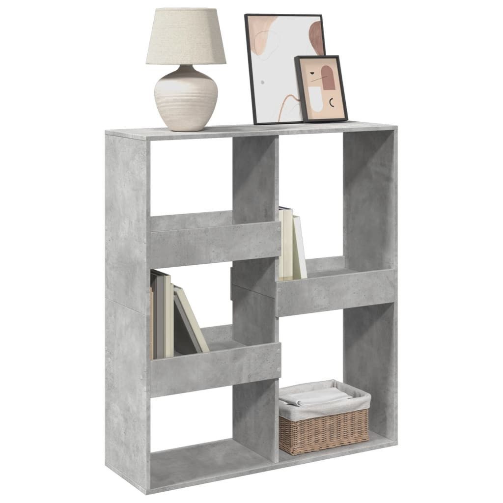 vidaXL Bücherregal Bücherregal/Raumteiler Betongrau 100x33x115 cm, günstig online kaufen