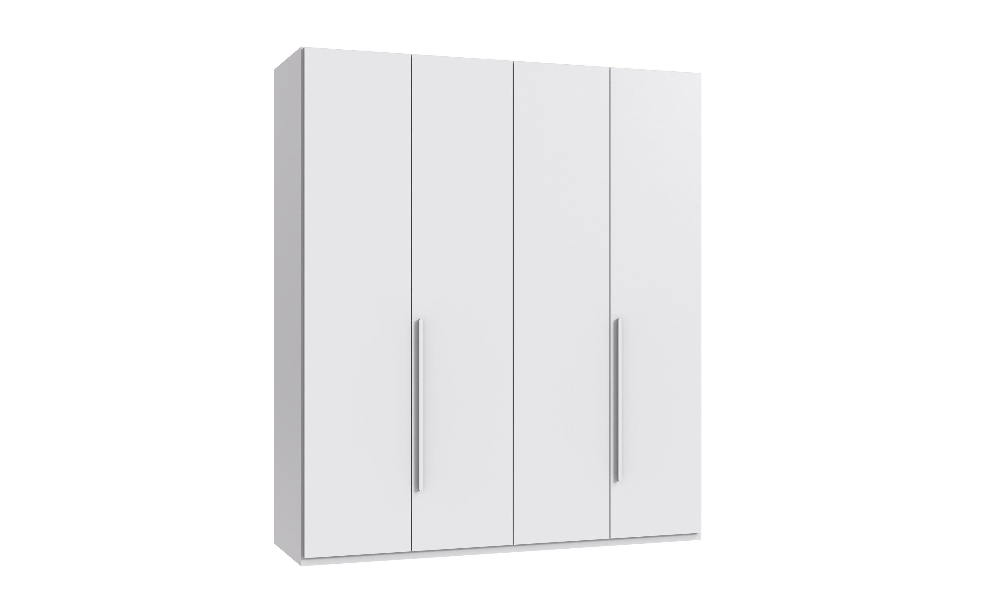 freiraum Drehtürenschrank LONDON inkl. Inneneinteilung, WEISS - 180x208x58cm (BxHxT)