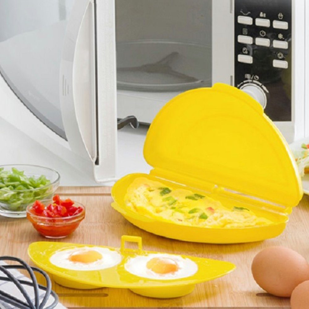 Eierkocher Maker Omelett Mikrowelle Radami für Eier Rührei Mikrowellenbehälter
