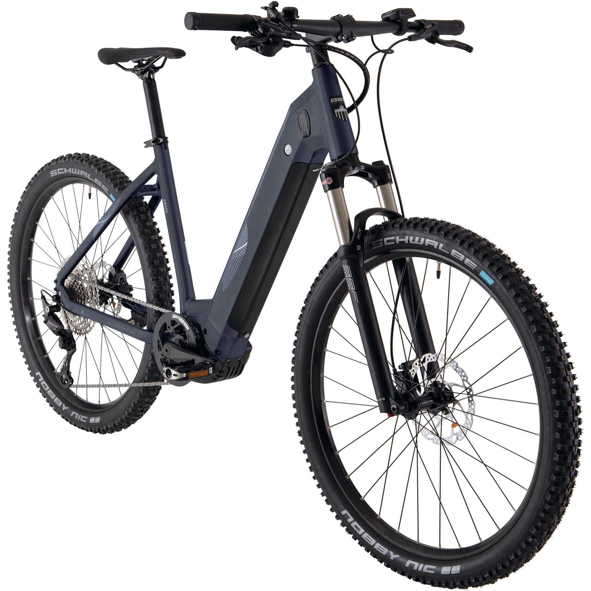 BBF Bikes E-Bike eStreetrider, 12 Gang, Mittelmotor, E Bike City Mountainbike 27,5 Zoll Pedelec tiefer Einstieg SUV MTB