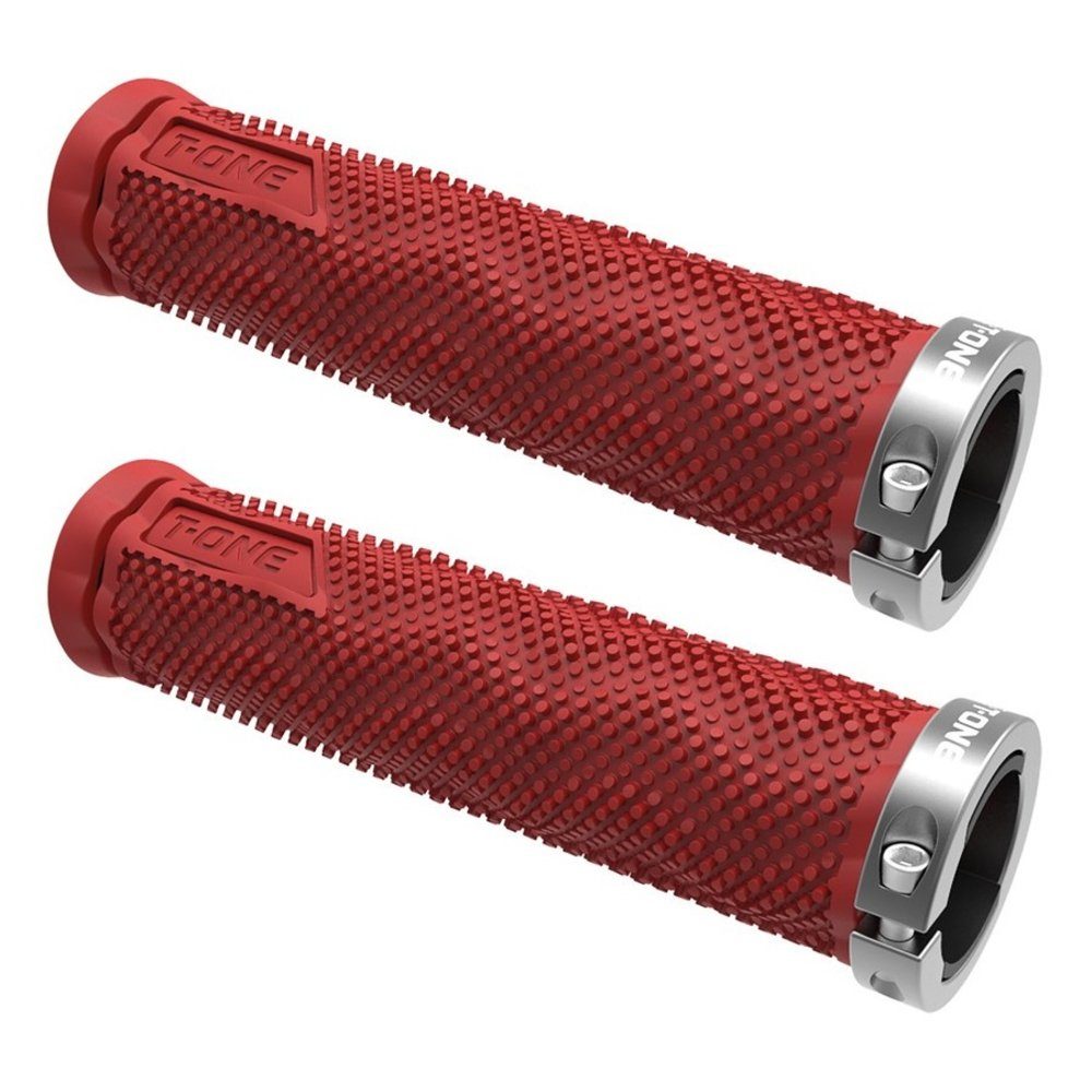 T-ONE Fahrradlenkergriff Griffe "DOT", 1x Schraubensicherung, 130 mm