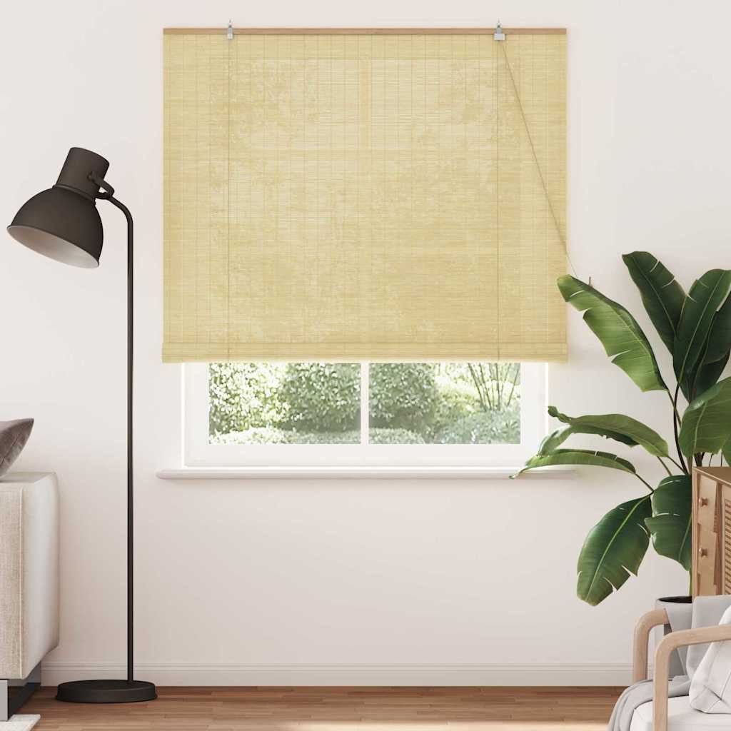 Rollo Rollo mit Vorhängen Natur 140 x 220 cm Bambus, vidaXL günstig online kaufen