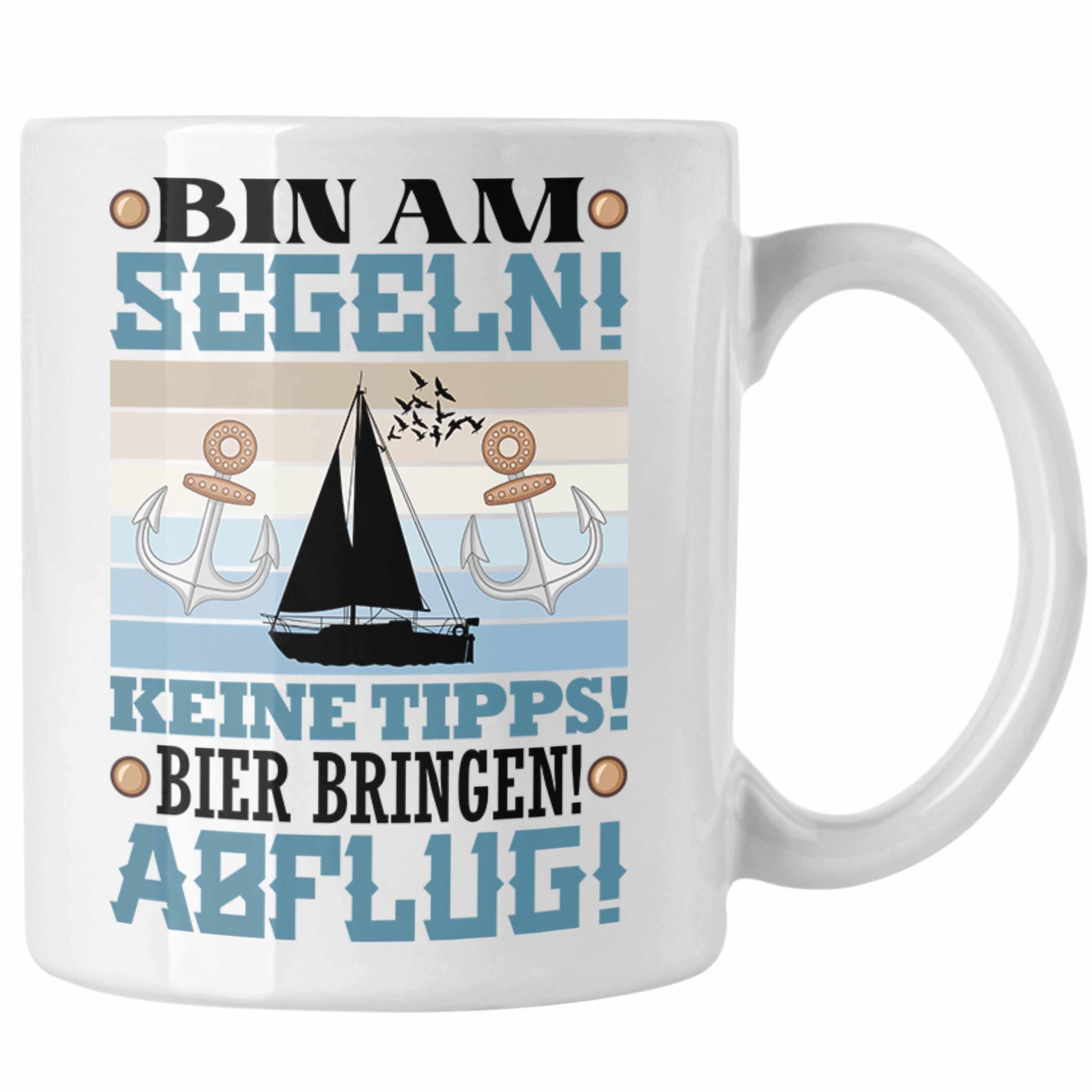 Trendation Tasse Segler Tasse Geschenk Männer Weiss