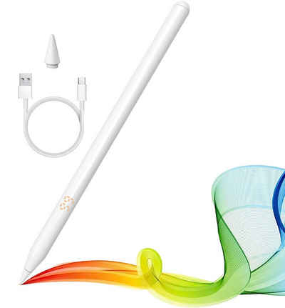 Aoucheni Eingabestift Stylus Stift, Stylus Pen für iPad 2018-2022, Weiß