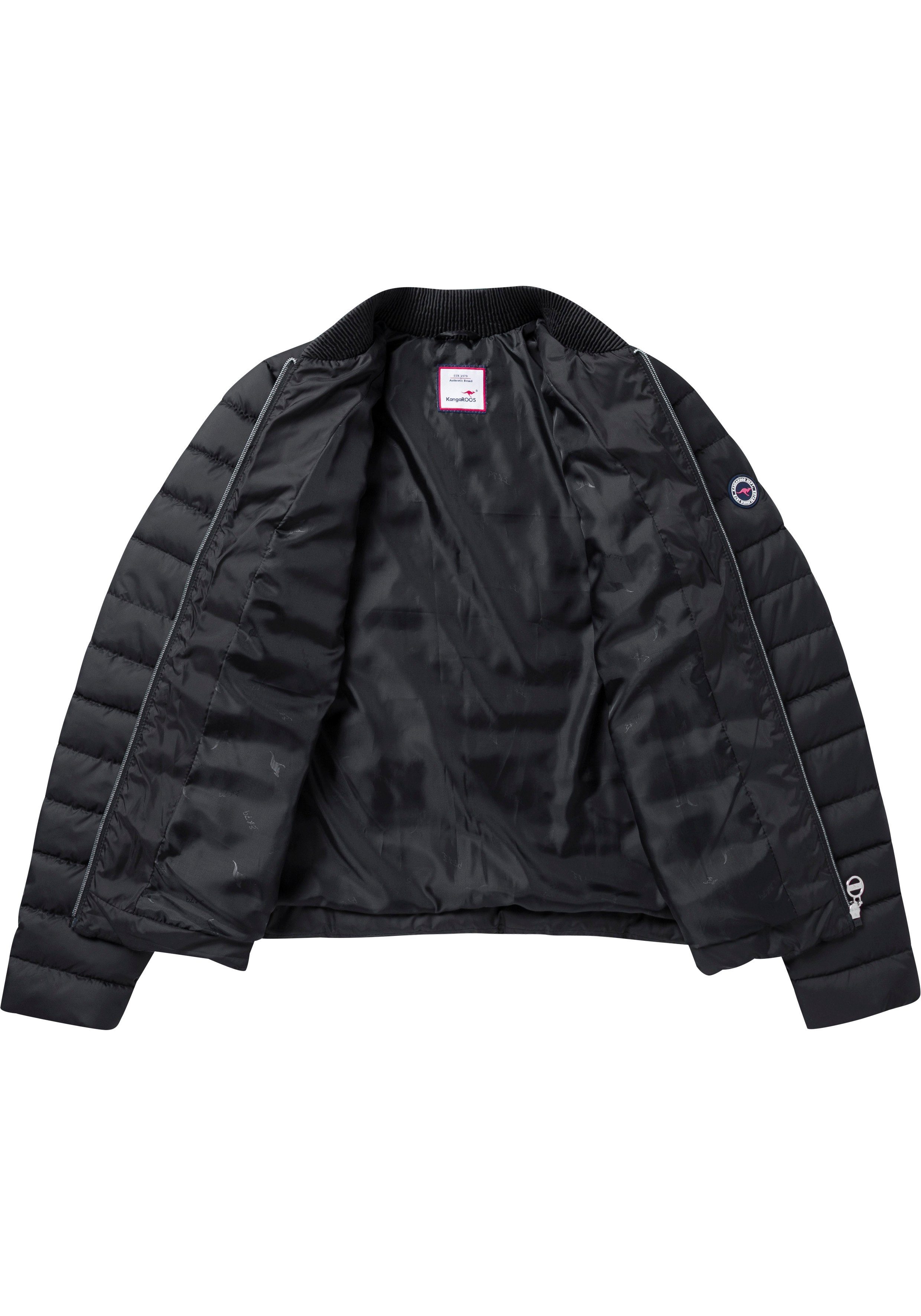 KangaROOS Steppjacke Übergangsjacke, figurbetonter Schnitt, hüftlange Passform