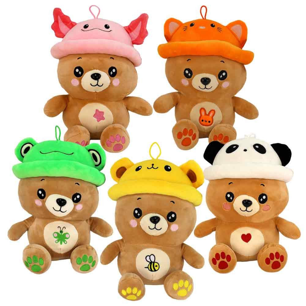 Landahl & Baumann Kuscheltier 5er Set mit kawaii Kuscheltier Teddys mit Hüten (5-St)
