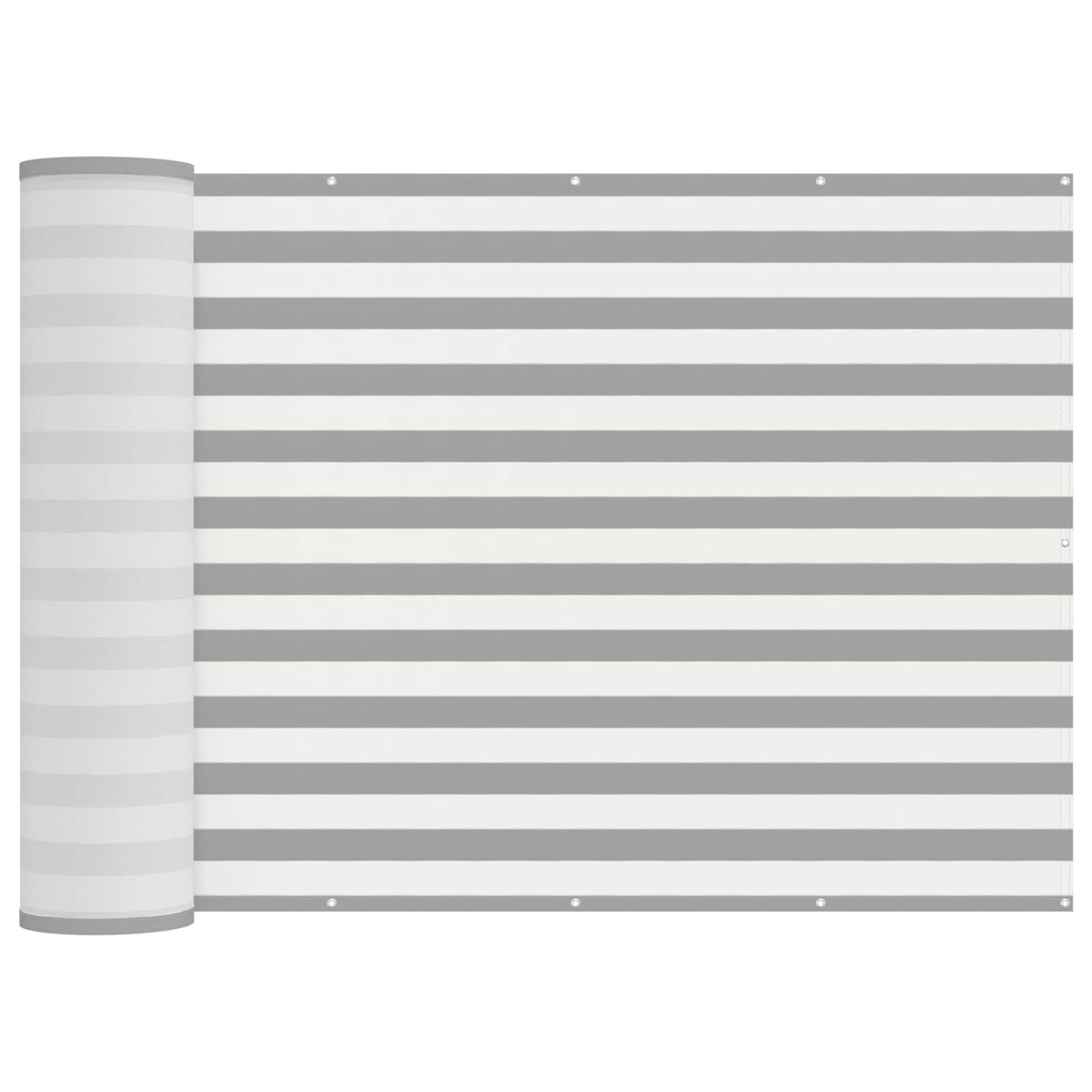 vidaXL Balkonsichtschutz Balkon Sichtschutz 180 x 1000 cm Stoff mit PU-Beschichtung (1-St)