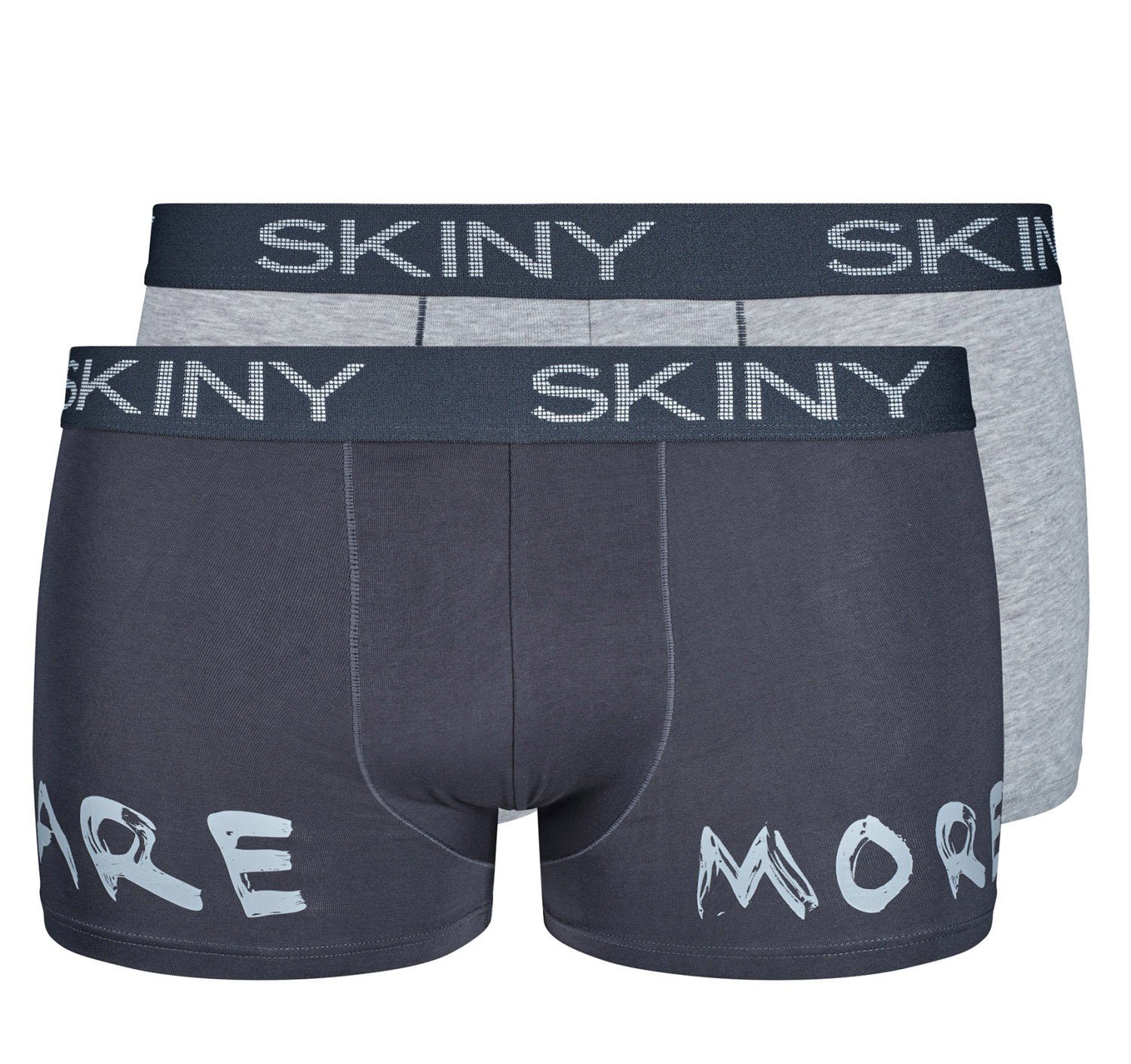 Skiny Retro Pants Skiny Herren Boxer Shorts (2-St) Modisches Design Doppelpack