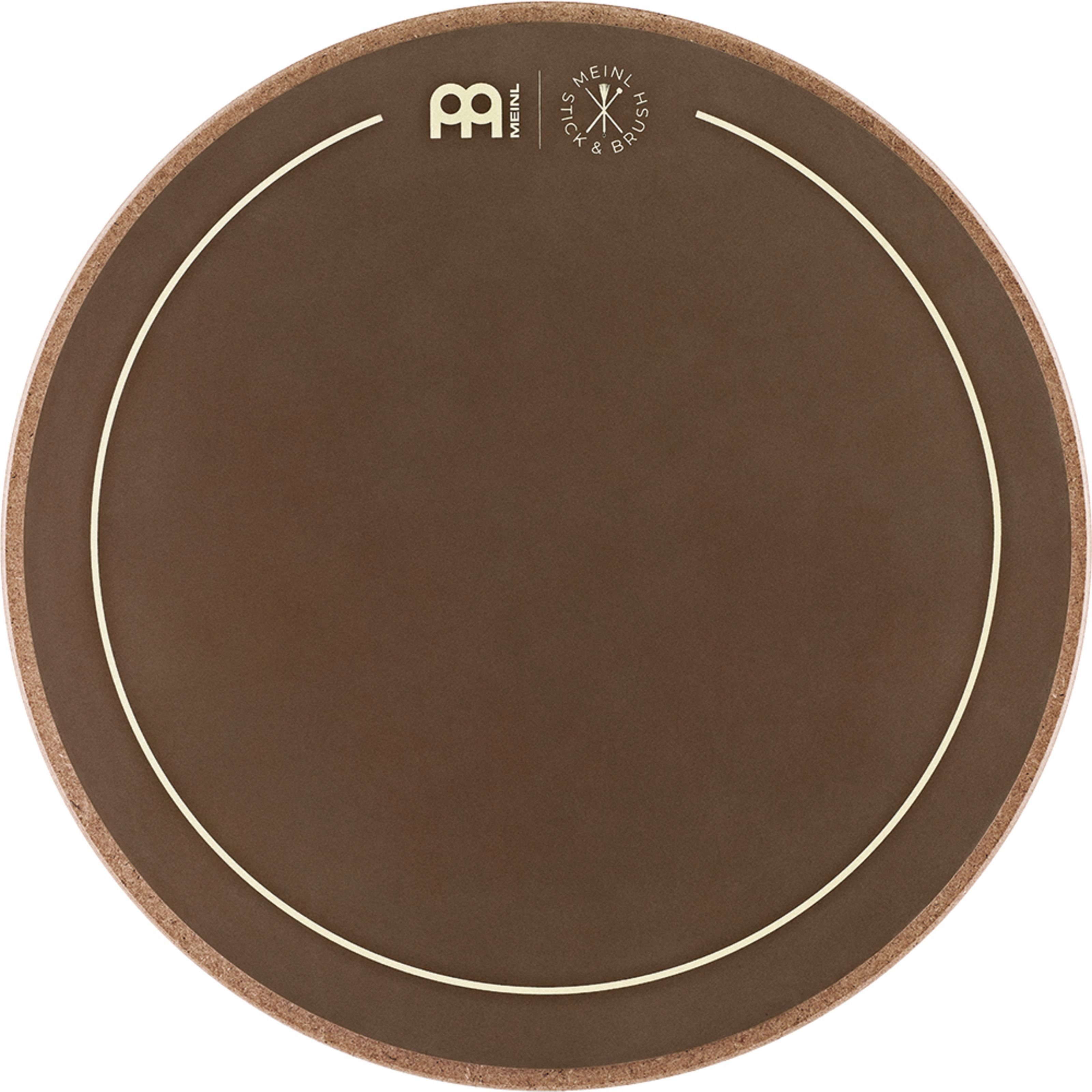 Meinl Percussion Spielzeug-Musikinstrument, SB509 Practice Pad 12" Stick & Brush - Zubehör für Drums