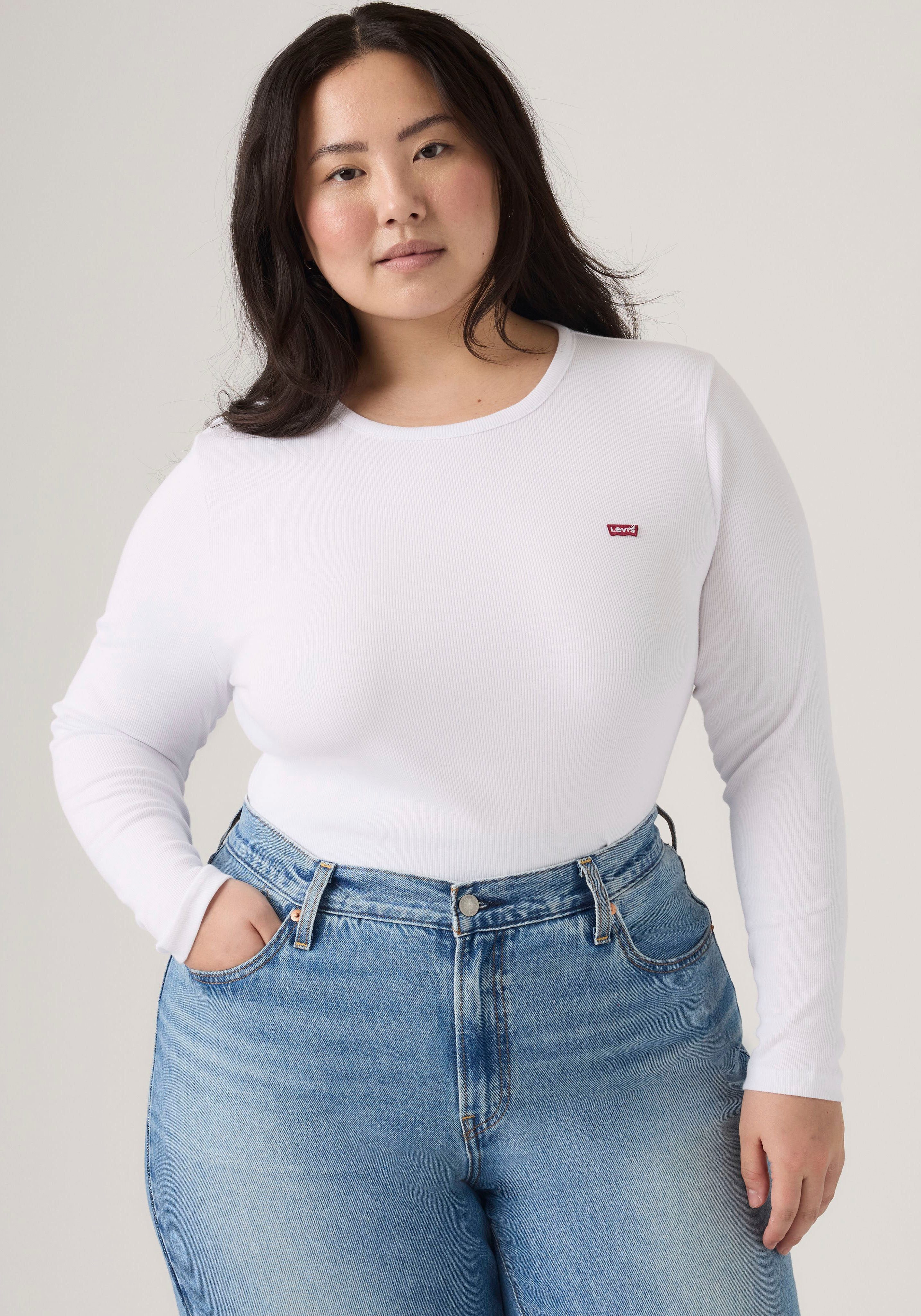Levi's® Plus Langarmshirt PL HAYES LS in figurbetonter Passform