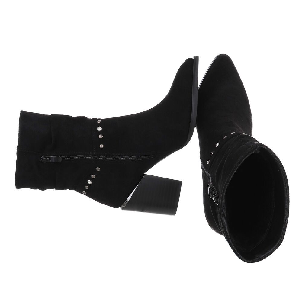 Ital-Design Damen Elegant High-Heel-Stiefelette (88577536) Blockabsatz günstig online kaufen