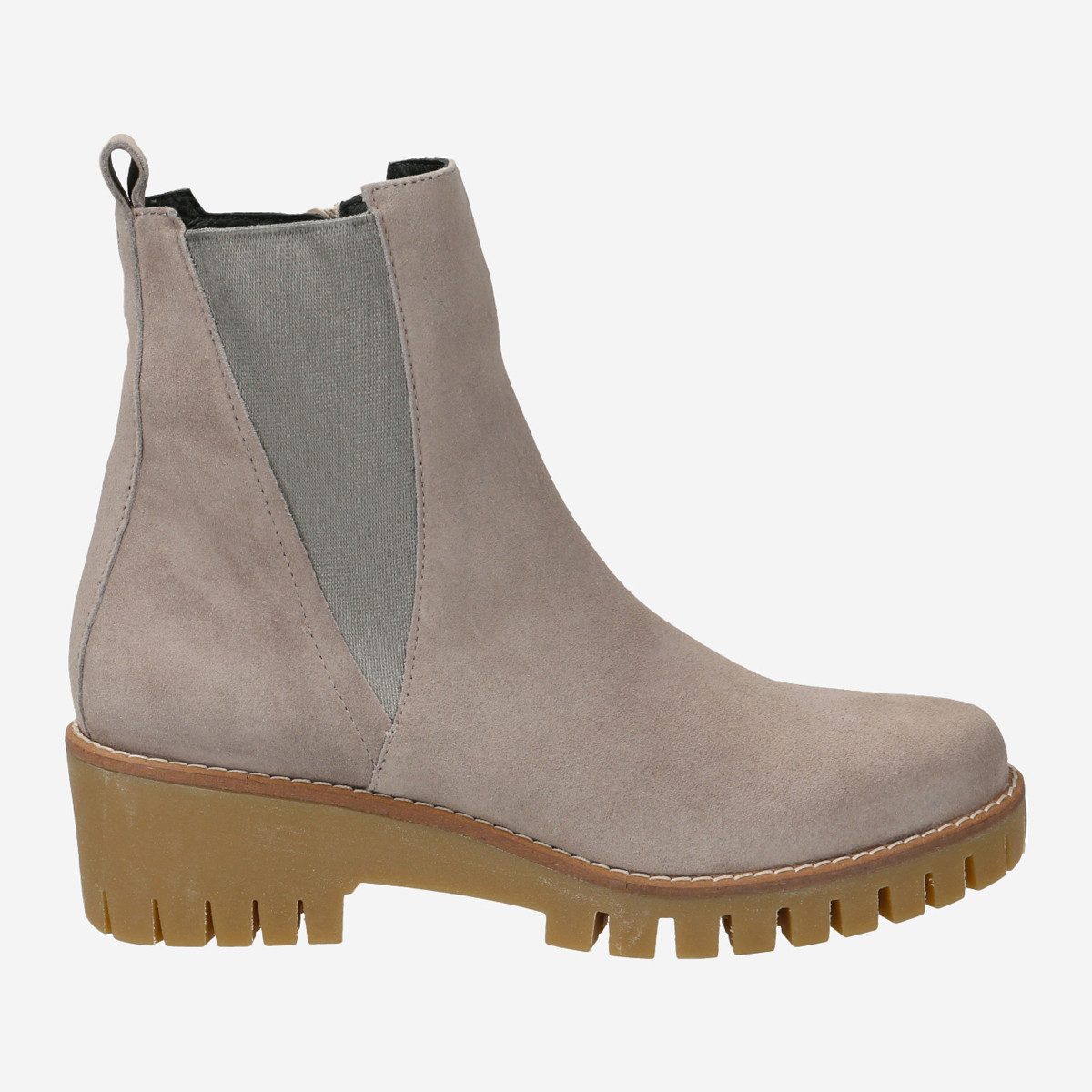 Donna Carolina 48.699.063-001, Stiefeletten in Beige für Damen Stiefelette