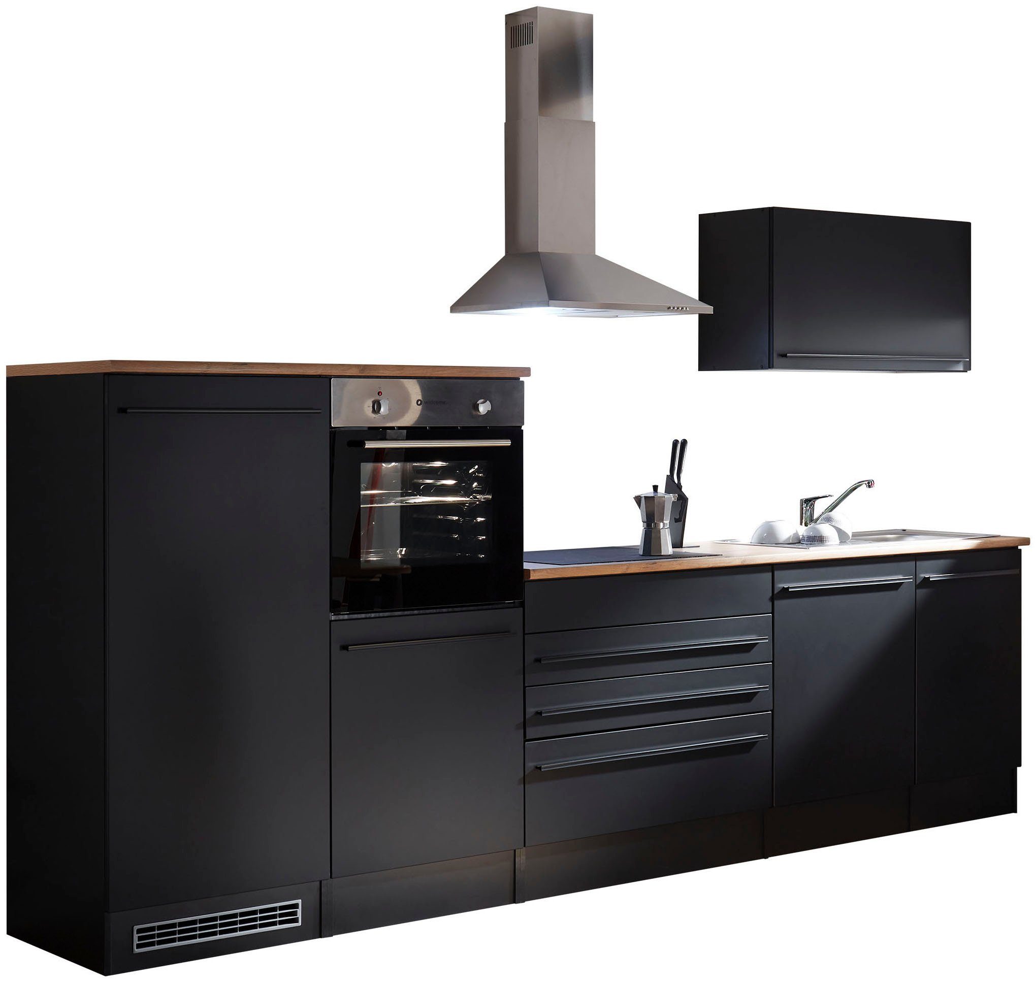 BASIC by Balculina Küchenzeile Jazz, Breite 320 cm, wahlweise mit E-Geräten günstig online kaufen