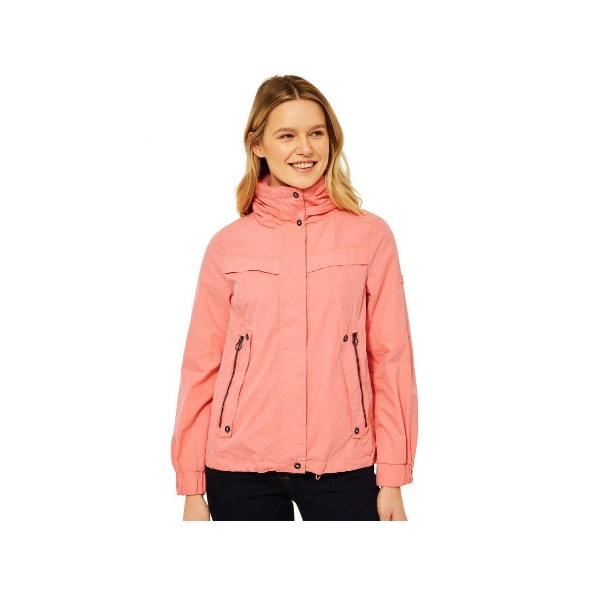 Cecil Outdoorjacke Cecil Kurze Übergangsjacke in Rose Grapefruit (1-St)  Tunnelzugbändchen, Gutes Preis-Leistungs-Verhältnis