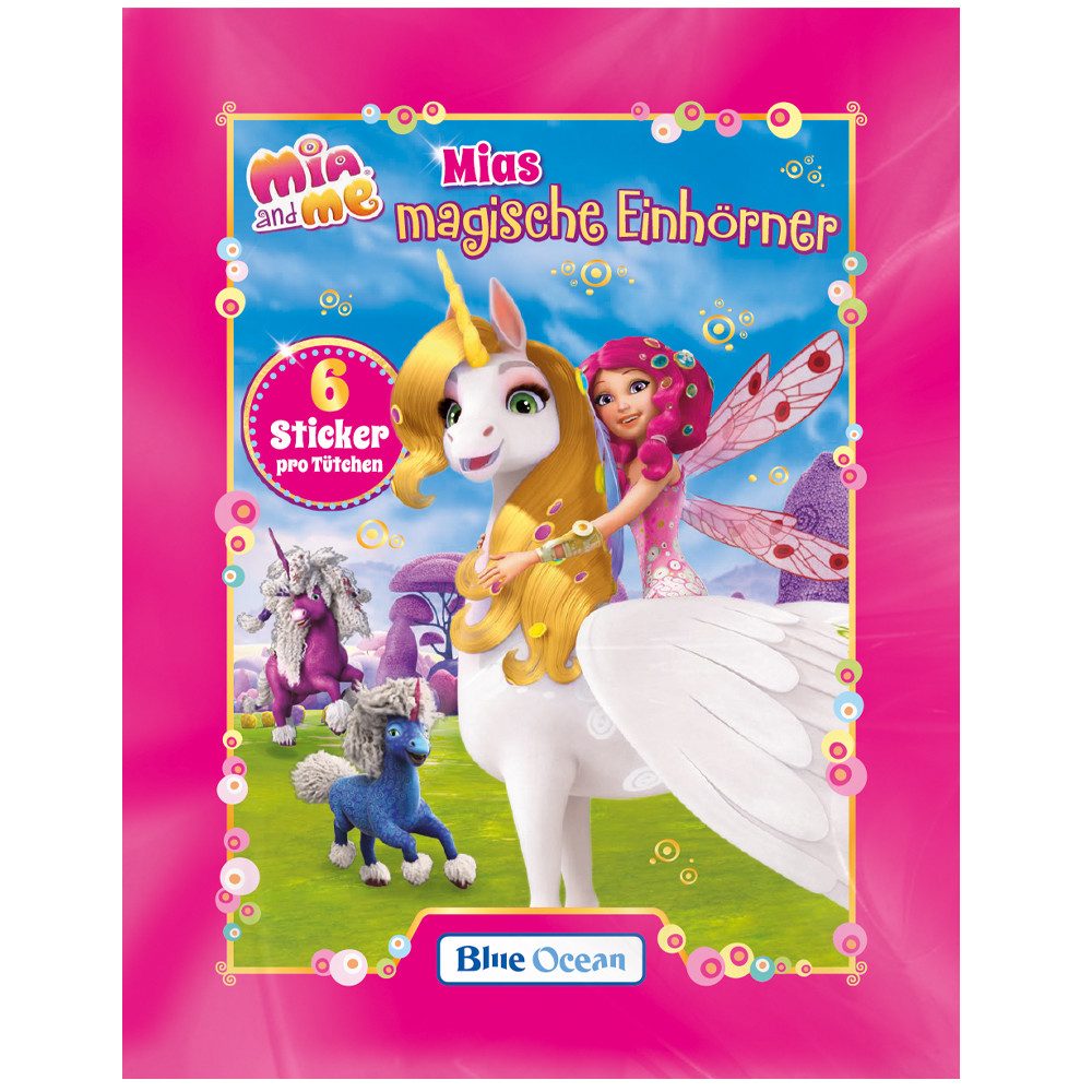 Blue Ocean Sammelkarte collect-it Sleeves + Mia and Me Serie 8 Sticker 3 Displays (150 Tüten)