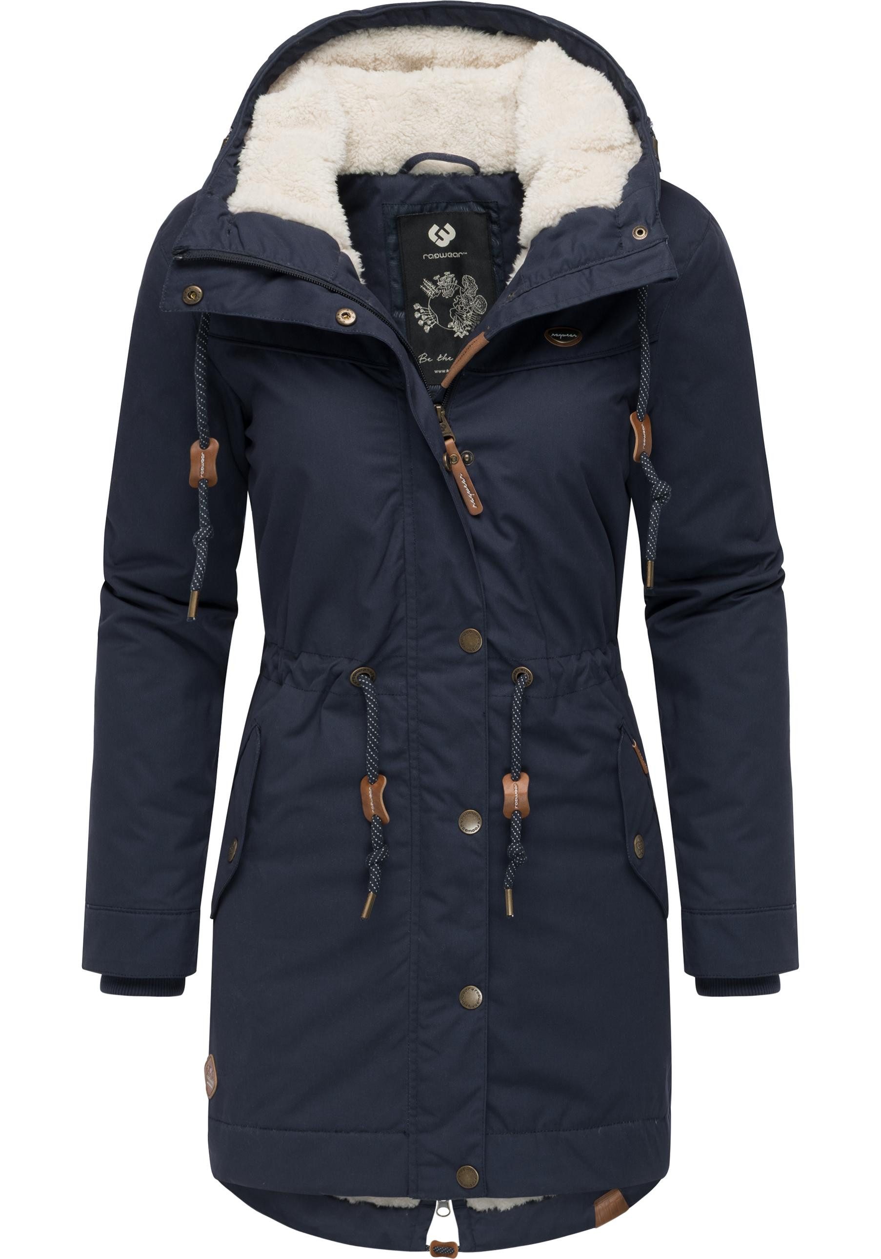 Ragwear Winterjacke YM-Canny stylischer Damen Kurzmantel Parka mit Kapuze günstig online kaufen