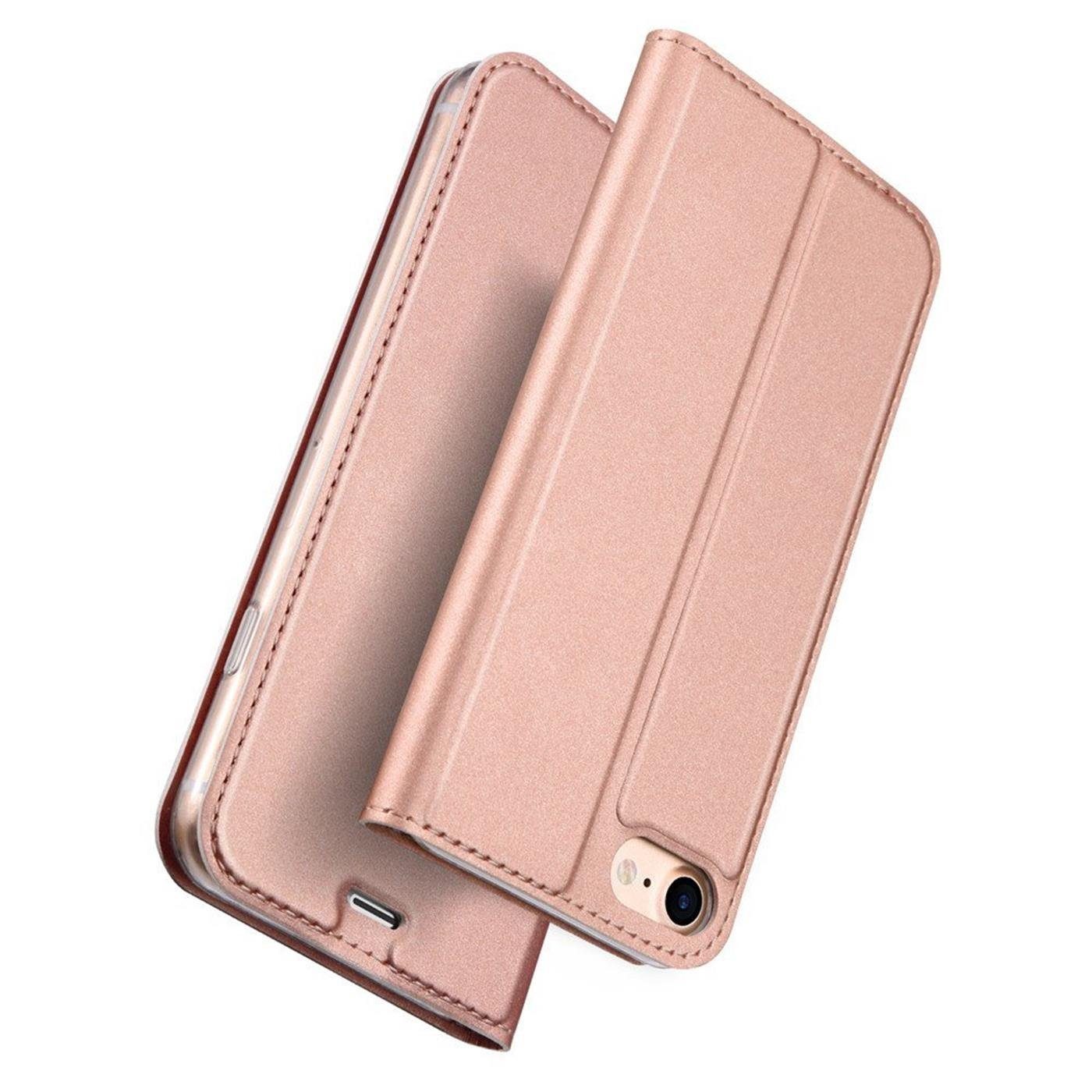 CoolGadget Handyhülle Magnet Case Handy Tasche für iPhone 7 / 8 / SE 2 / SE 3 4,7 Zoll, Hülle Klapphülle Ultra Slim Cover für iPhone SE 2020 2022 Schutzhülle – Bild 2 von 5