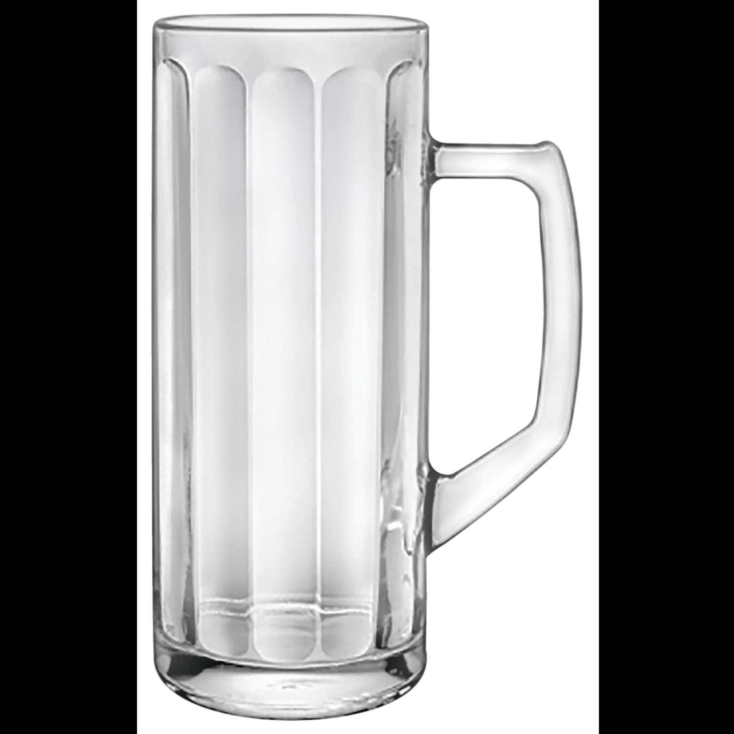 Borgonovo Bierkrug Bierseidel Reno Ottica 64,5cl /-/ 0,5, 12002220, 6-tlg., Glas