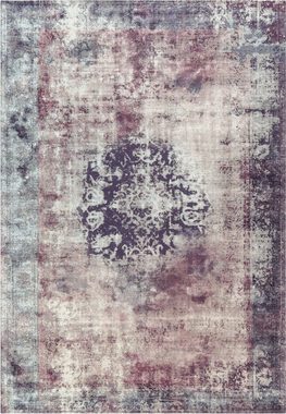 Teppich Nelio, Leonique, rechteckig, Höhe: 9 mm, Vintage Design, Used-Look, Kurzflor, Teppich mit Bordüre
